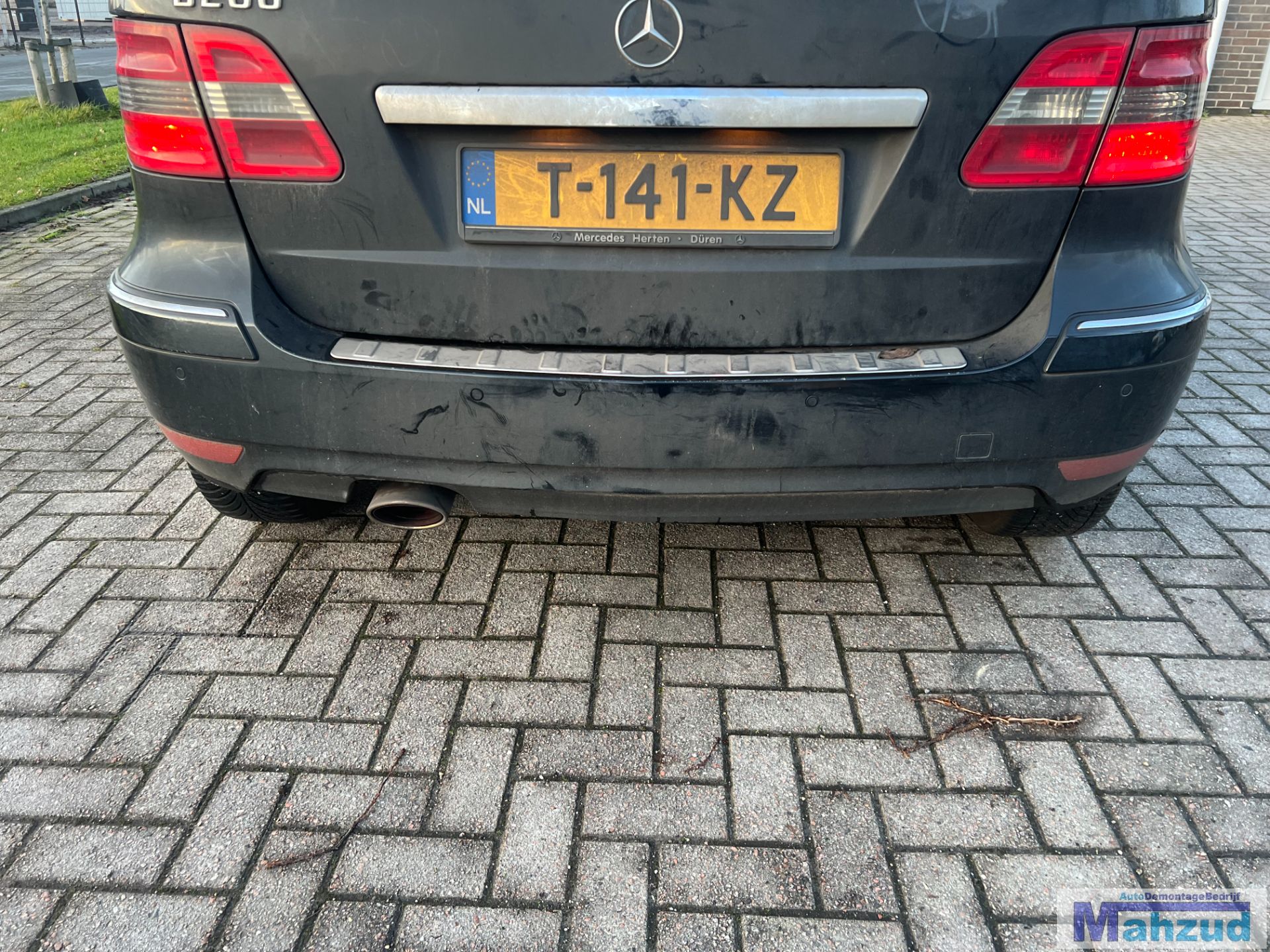 MERCEDES B KLASSE W245 zwart 191 achterbumper 2005-2011