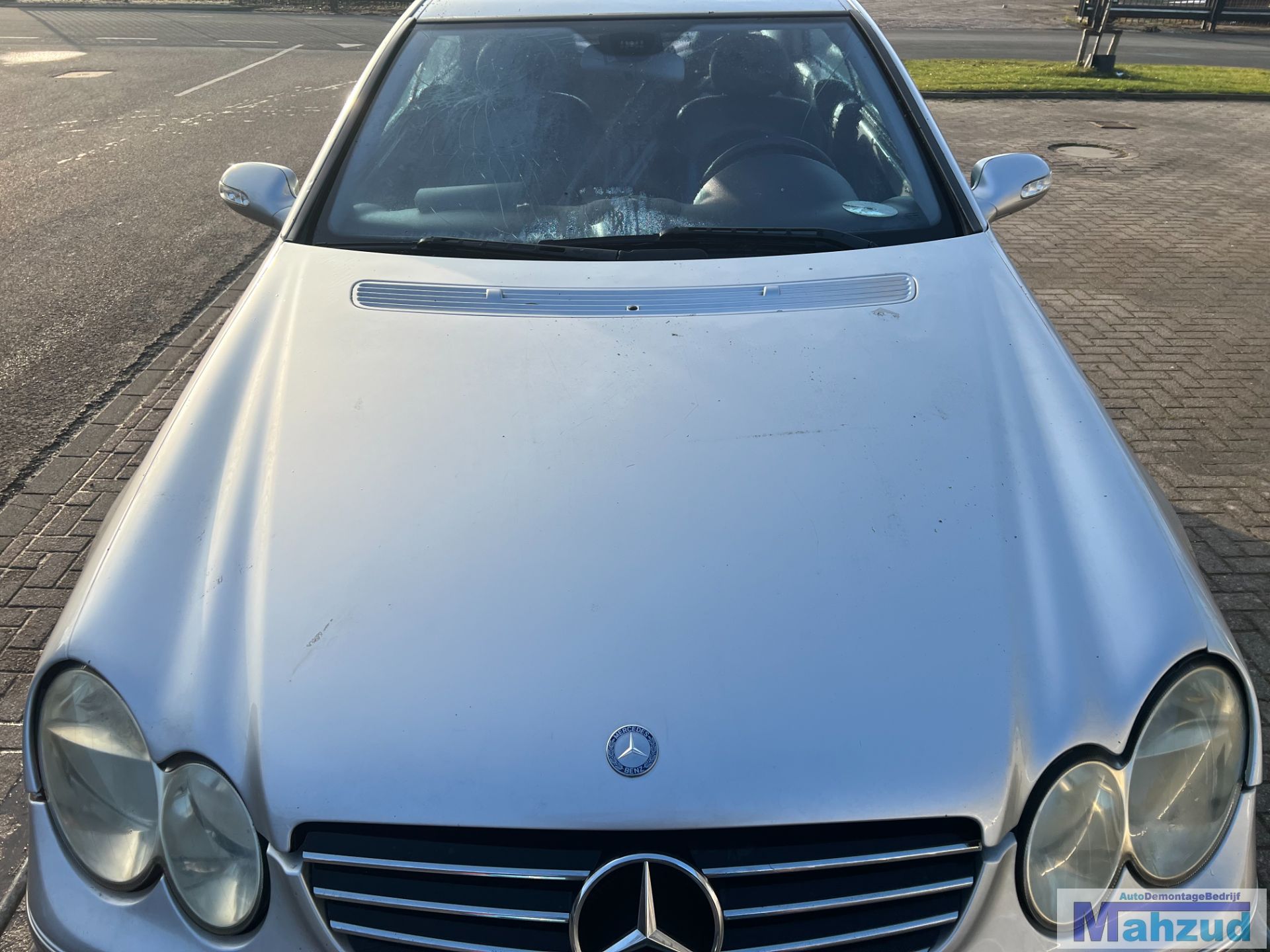 MERCEDES CLK W209 Zilver 744 motorkap 2002-2009