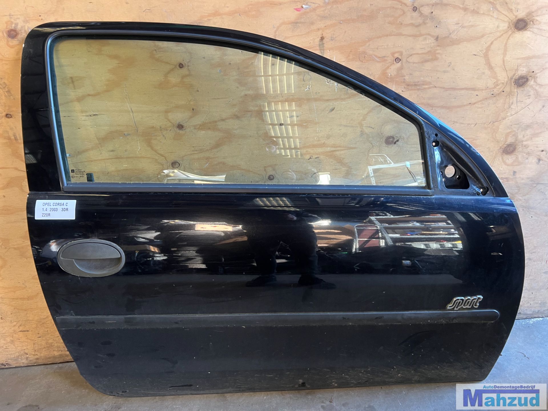 OPEL CORSA C Zwart Z20R Rechts deur 3deurs 2000-2005