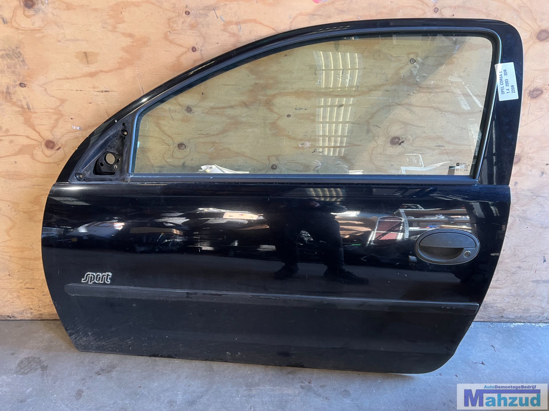 OPEL CORSA C Zwart Z20R links deur 3deurs 2000-2005