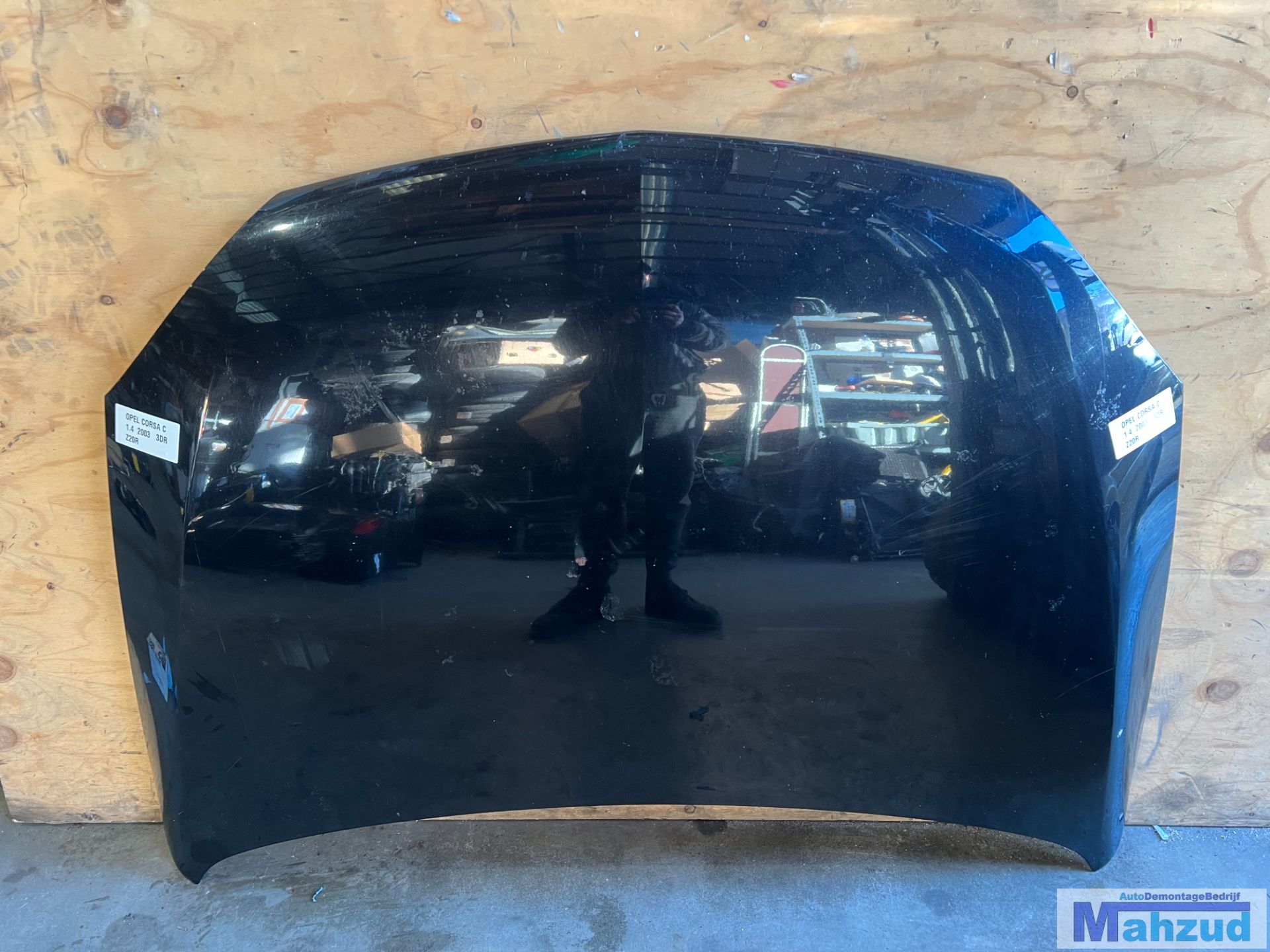 OPEL CORSA C zwart Z20R Motorkap 2000-2005