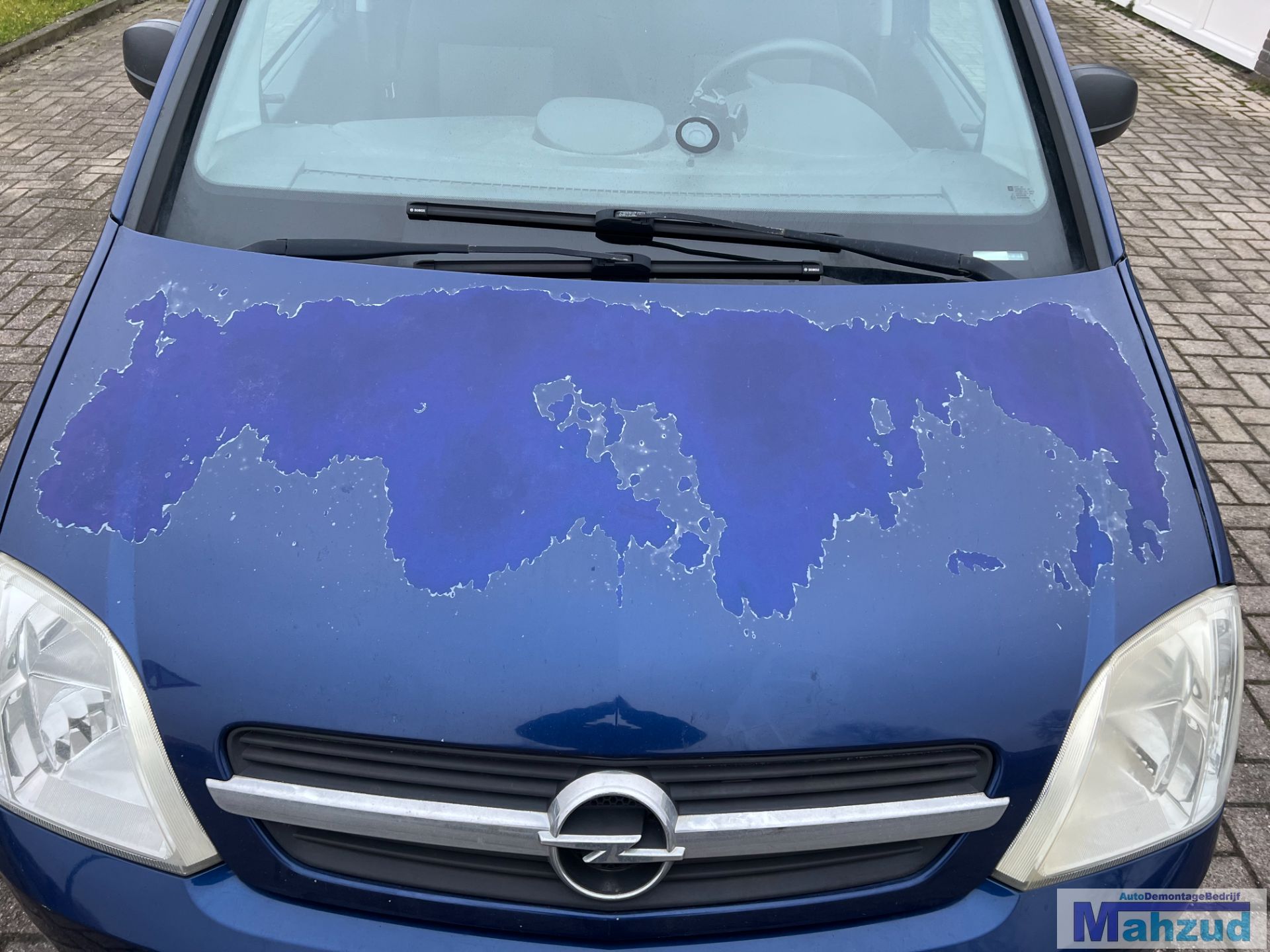 OPEL MERIVA A Blauw Z21B Motorkap 2003-2010