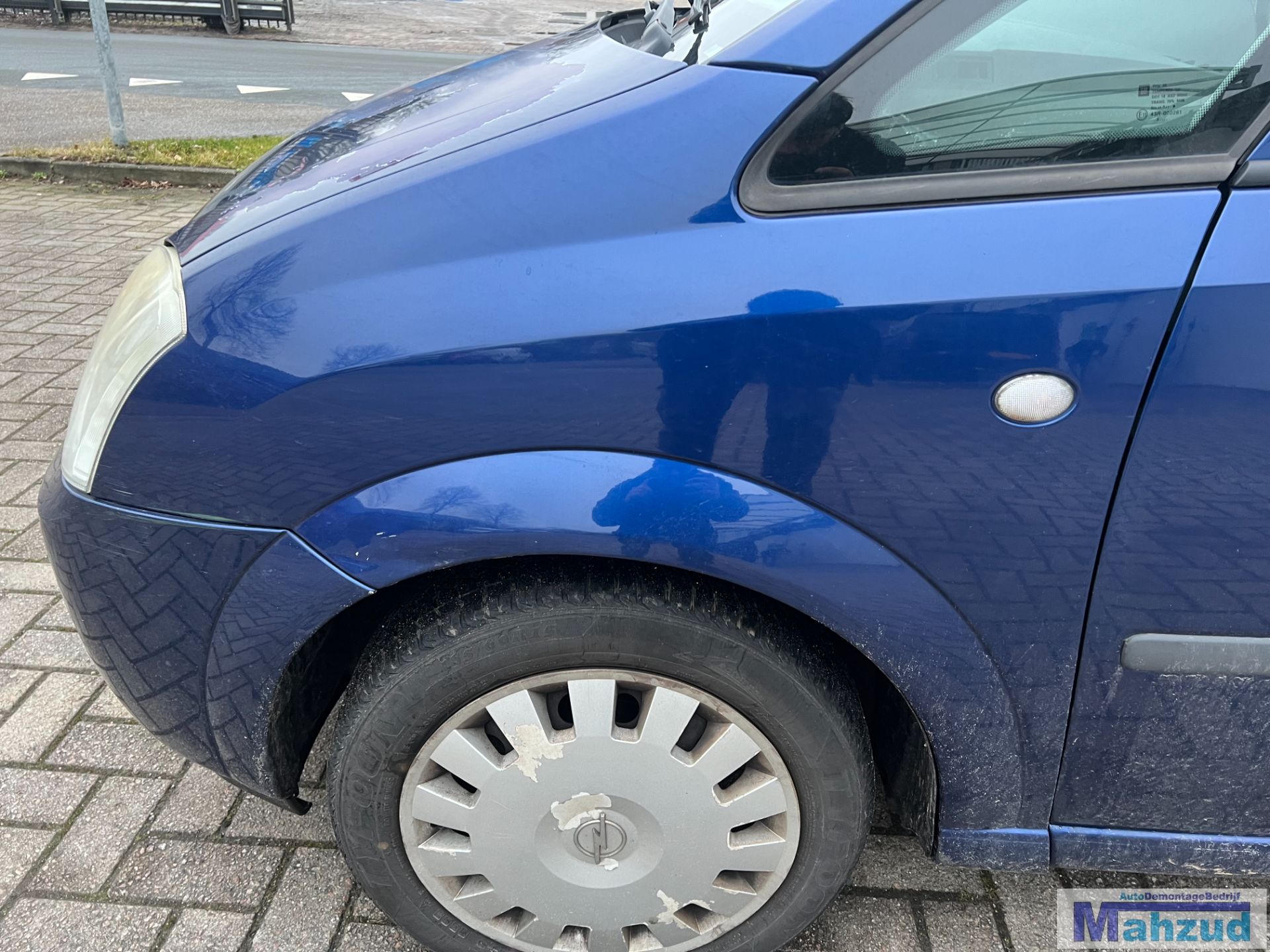 OPEL MERIVA A Blauw Z21B links voorscherm zijscherm 2003-2010