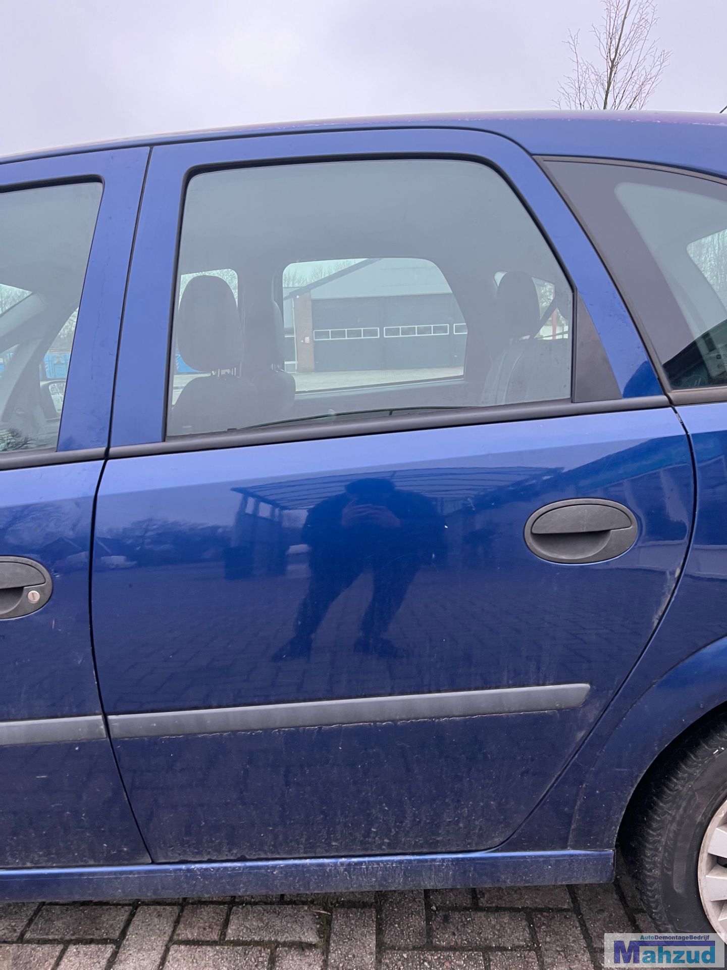 OPEL MERIVA A Blauw Z21B links achter deur 2003-2010