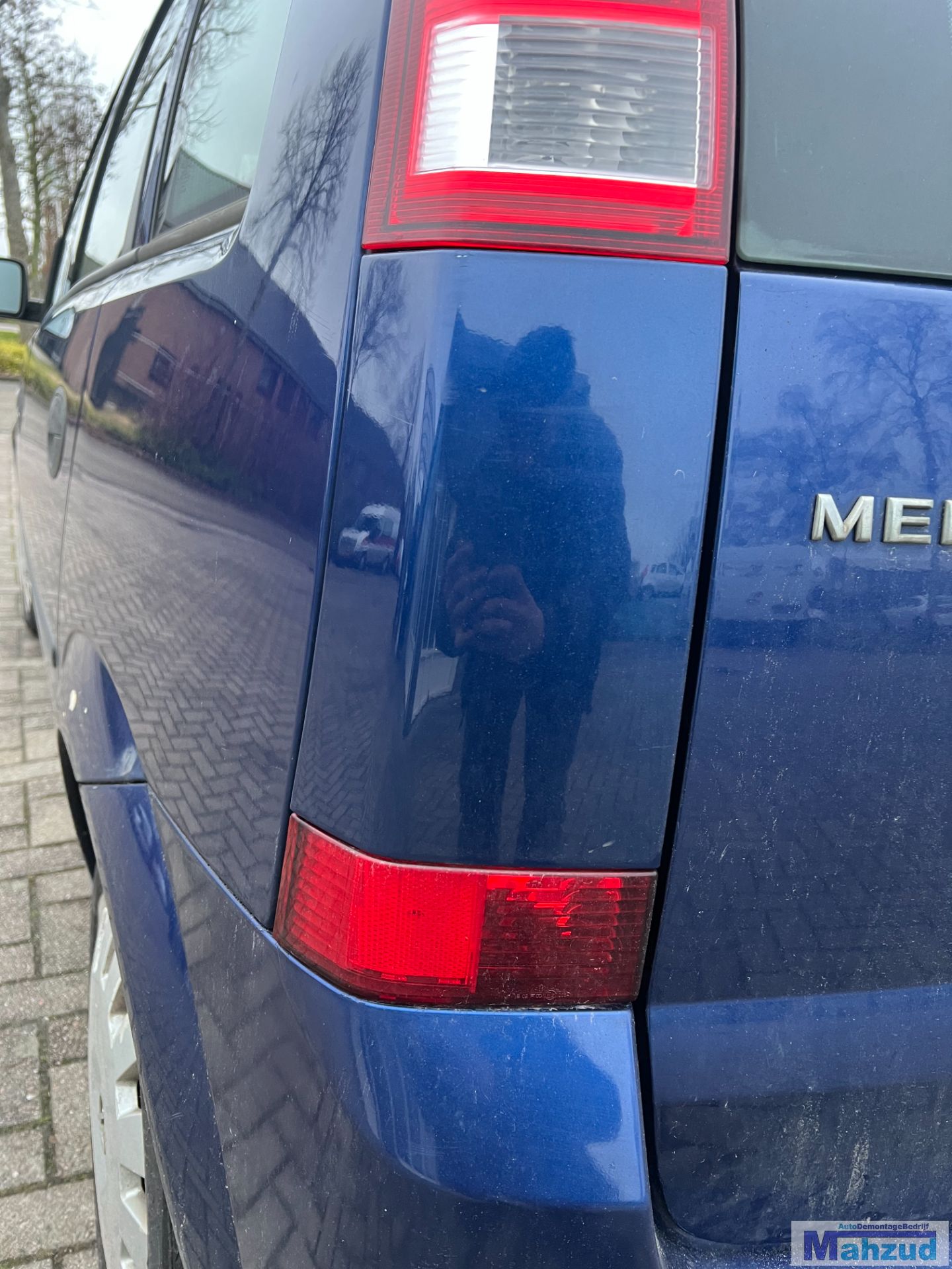 OPEL MERIVA A Blauw Z21B links achterkap mistlamp 2003-2010