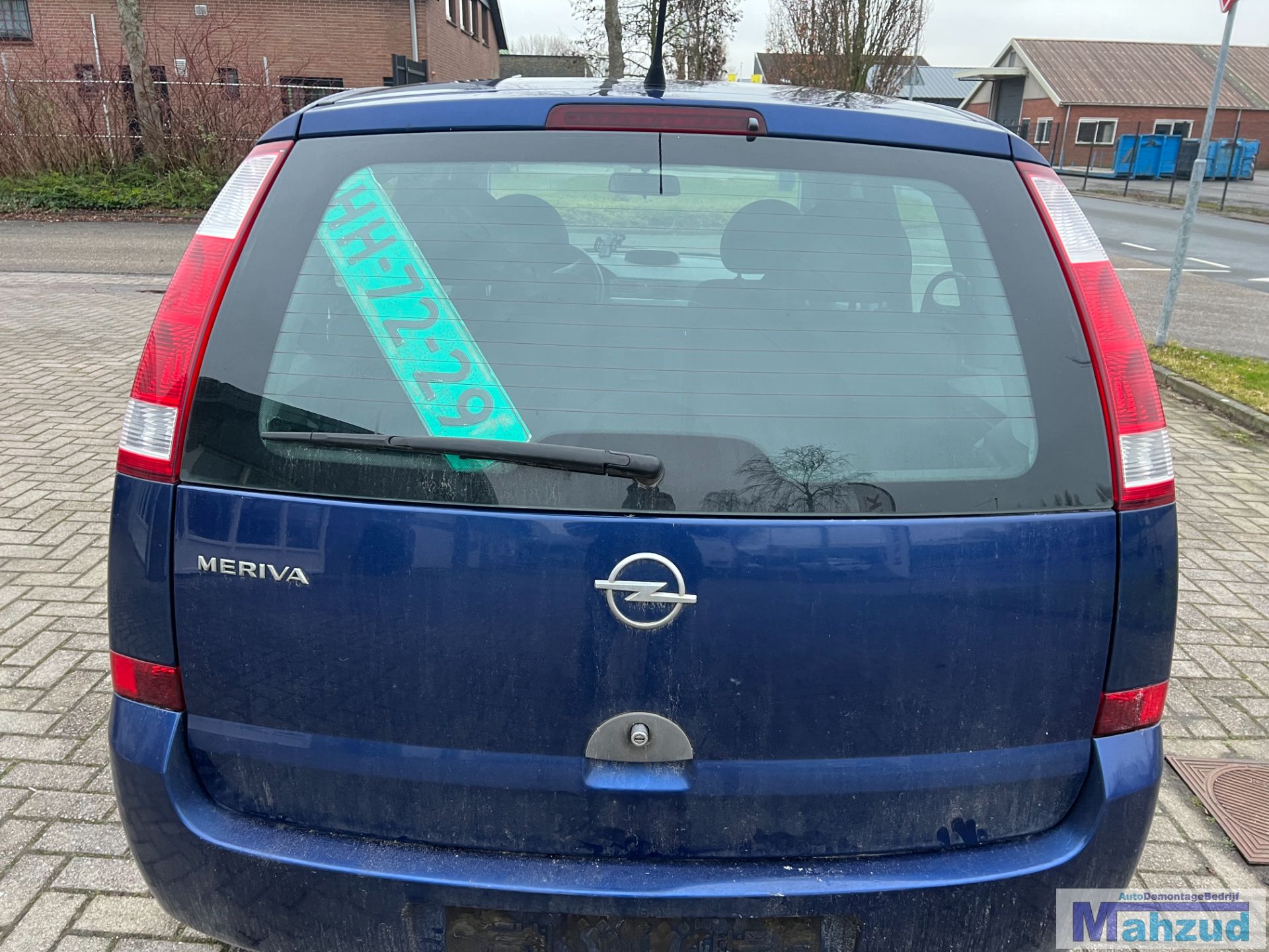 OPEL MERIVA A Blauw Z21B achterklep 2003-2010
