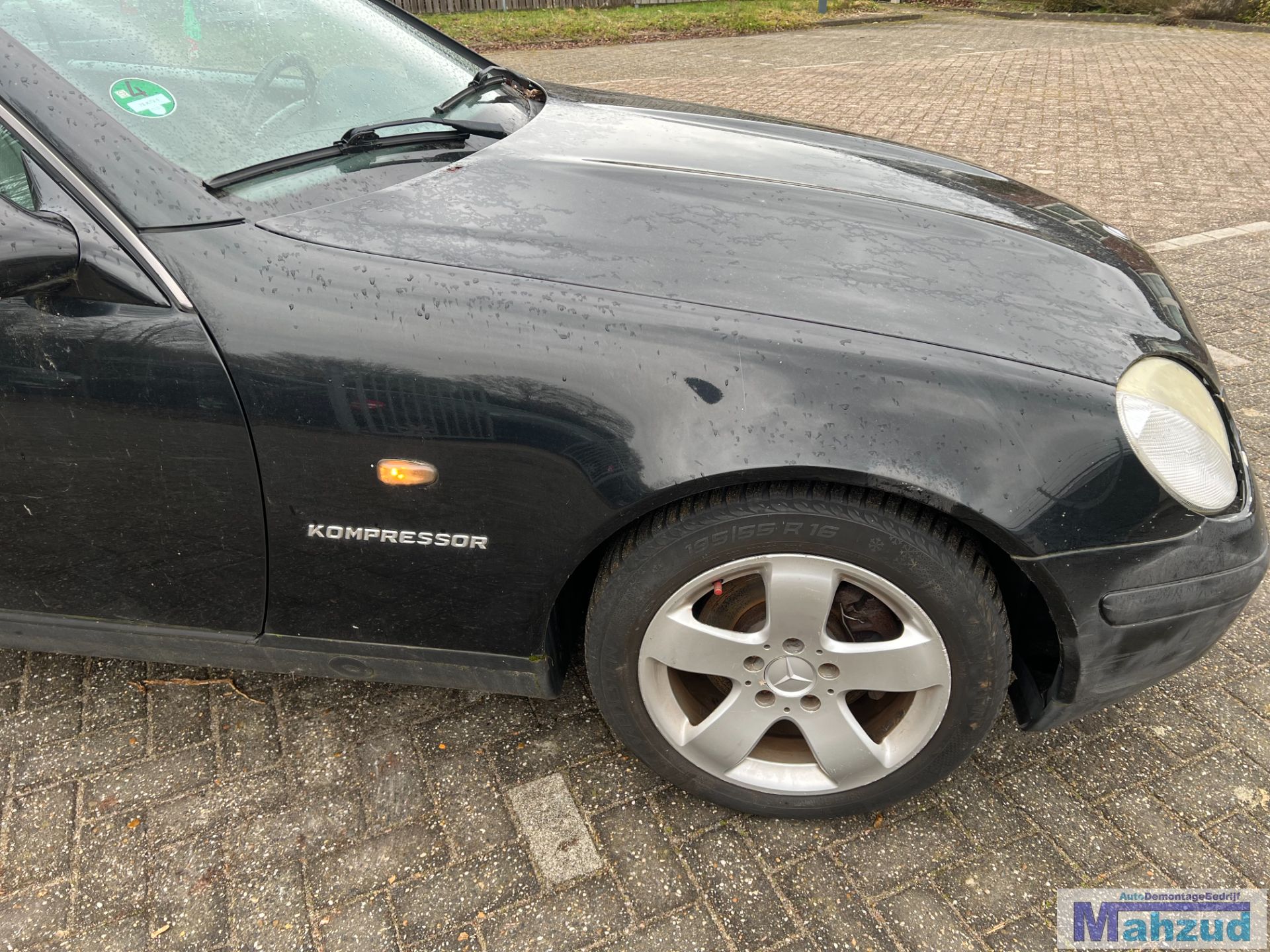 MERCEDES SLK R170 Zwart 197 rechts voorscherm 1999-2000