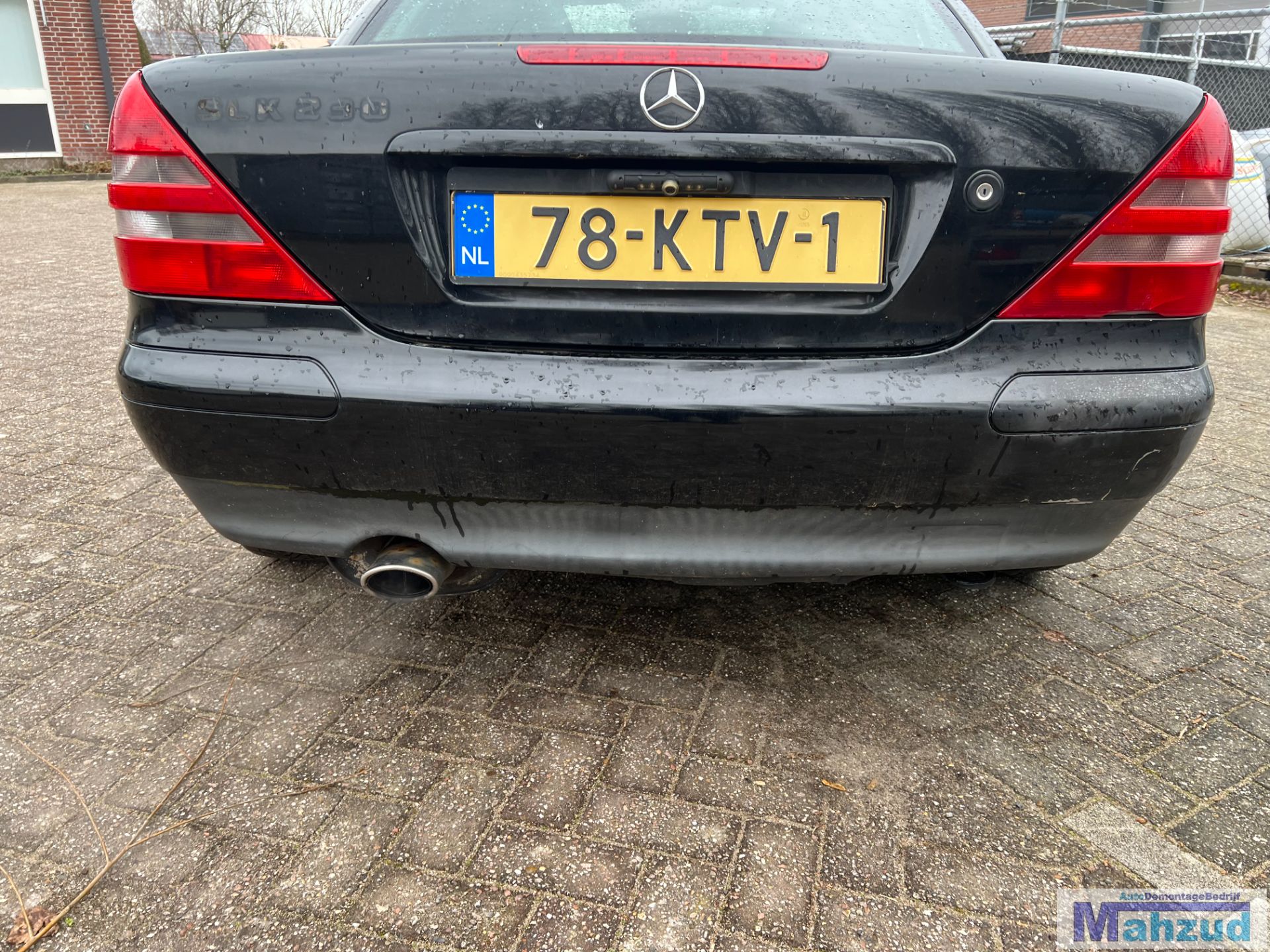 MERCEDES SLK R170 Zwart 197 achterbumper 1999-2000
