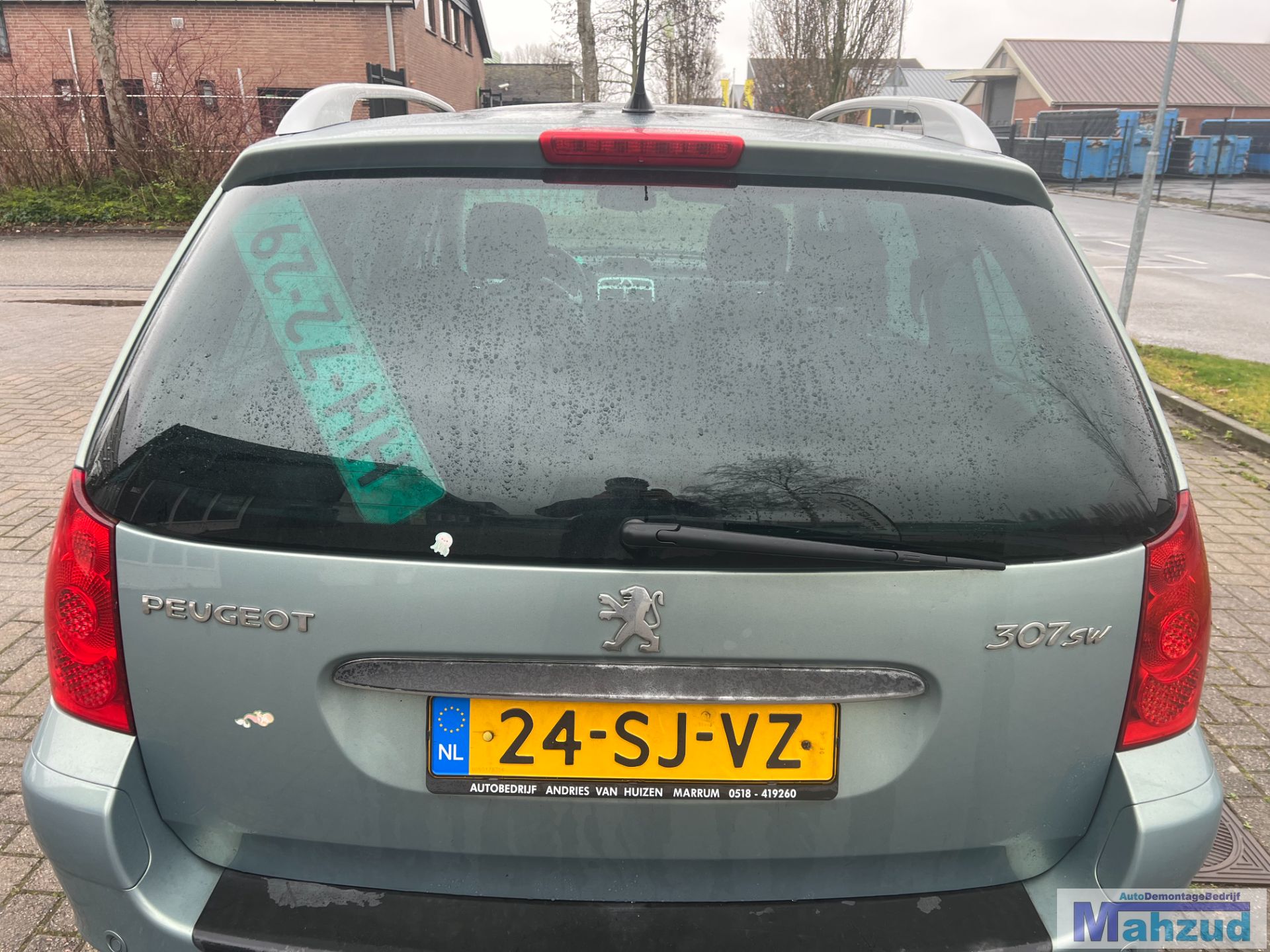 PEUGEOT 307 SW Licht groen EZSD achterklep 2002-2009