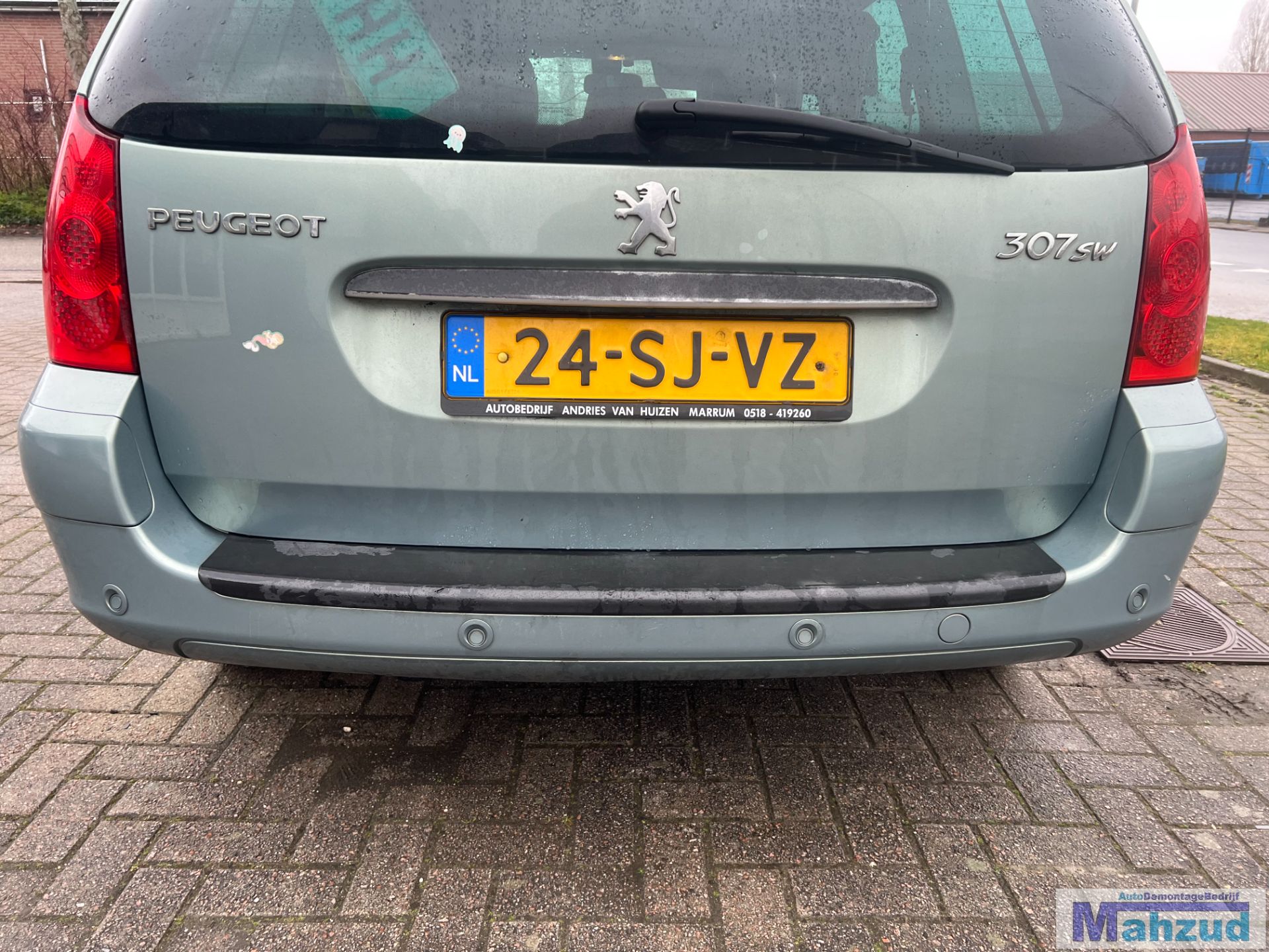 PEUGEOT 307 SW facelift Licht groen EZSD achterbumper 2002-2009