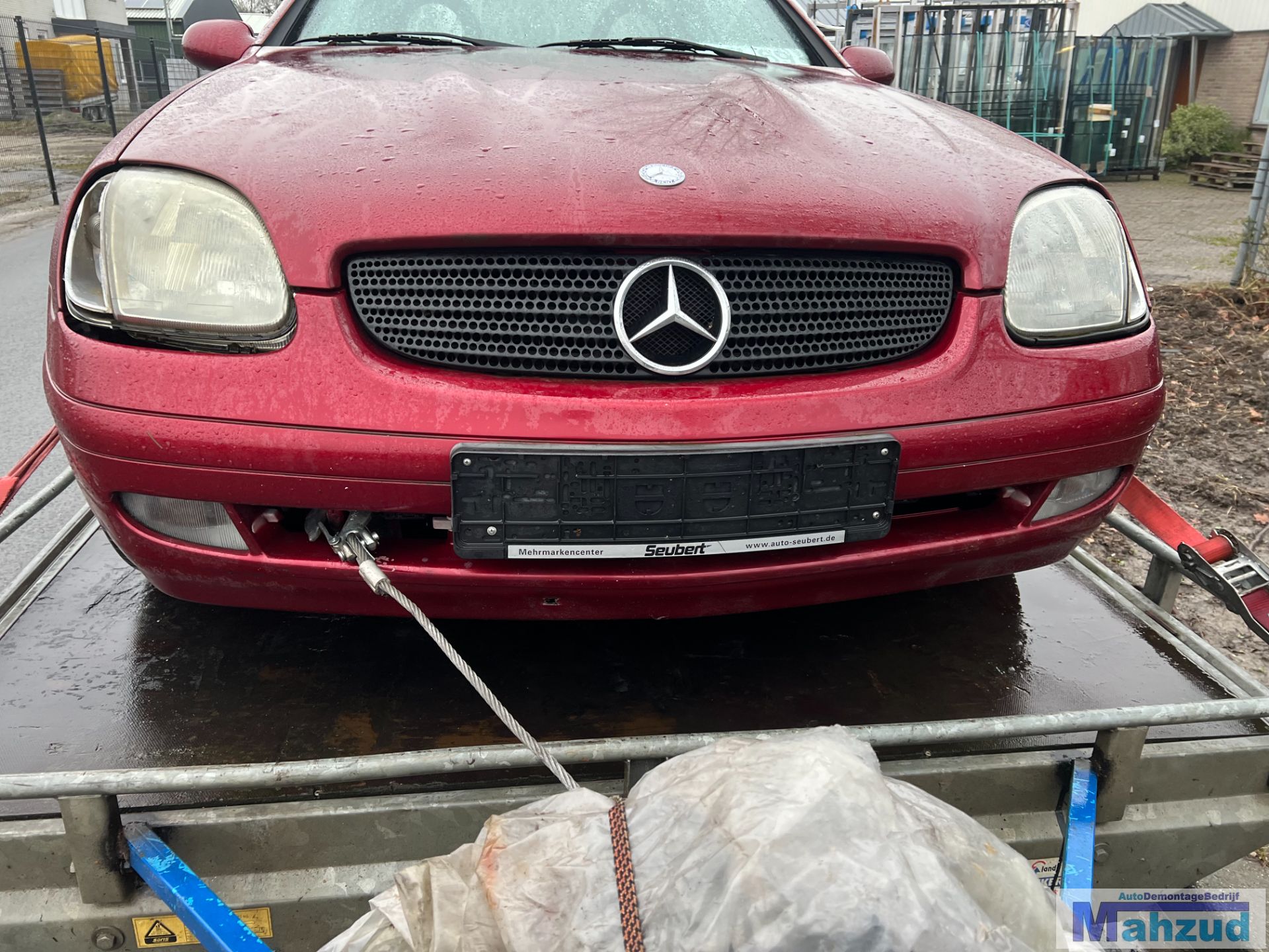 MERCEDES SLK R170 rood H582 voorbumper 1996-2000