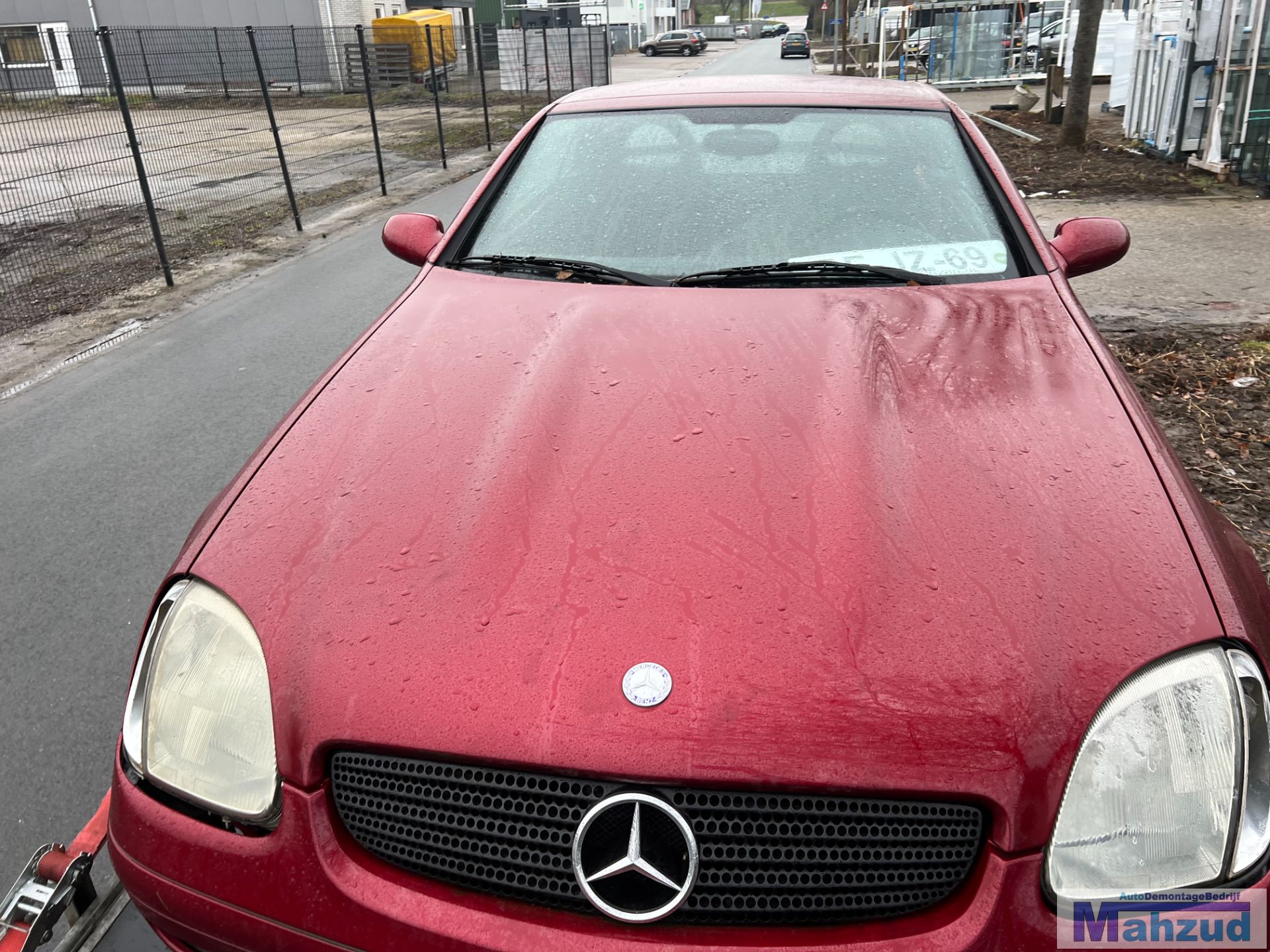 MERCEDES SLK R170 rood H582 motorkap 1996-2004