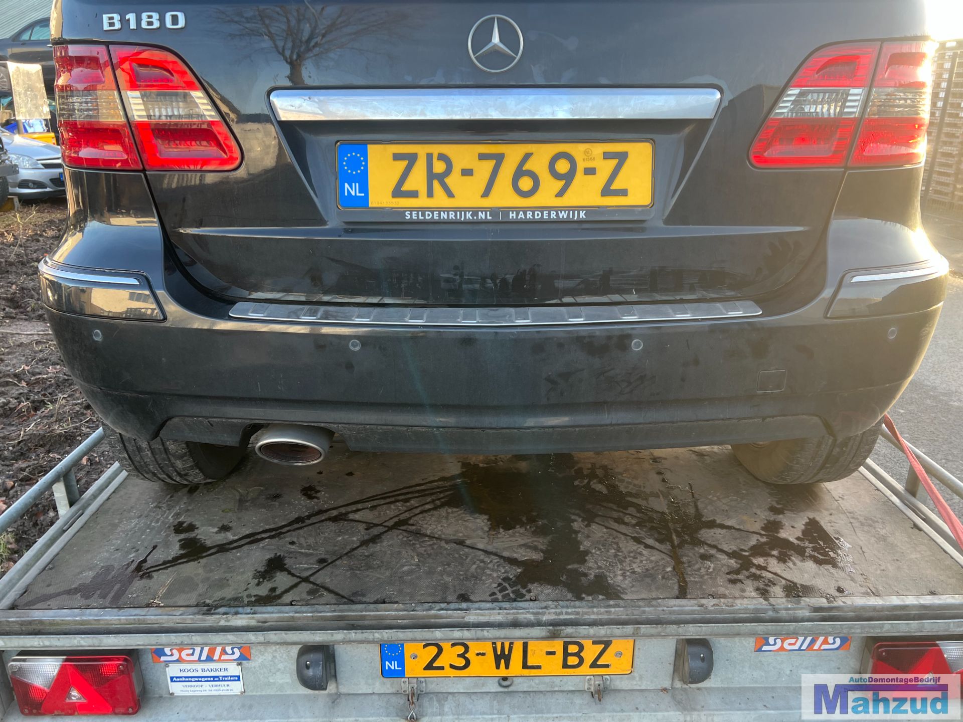 MERCEDES B KLASSE W245 Zwart 191 achterbumper 2004-2011