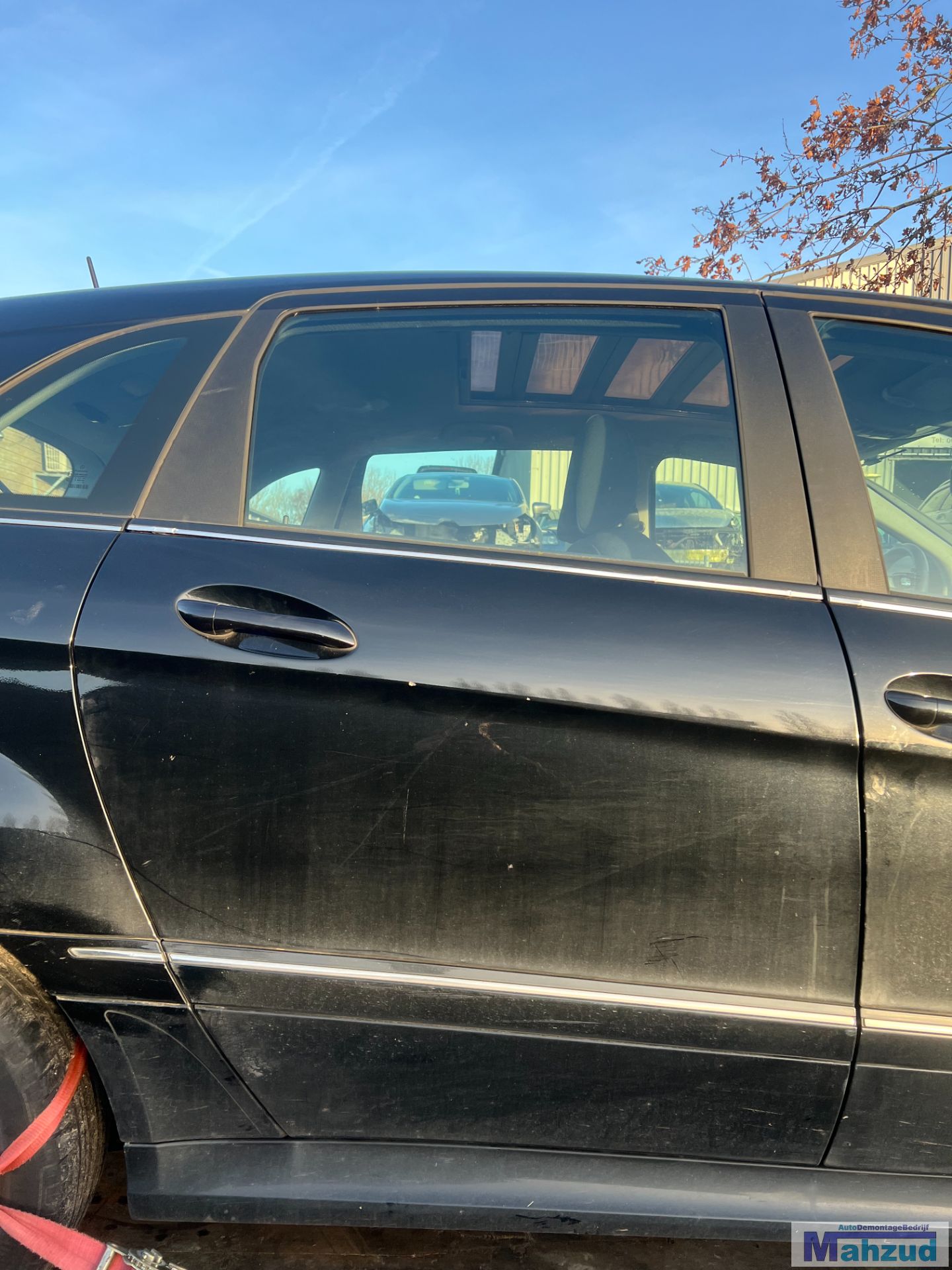 MERCEDES B KLASSE W245 Zwart 191 rechts achter deur 2004-2011