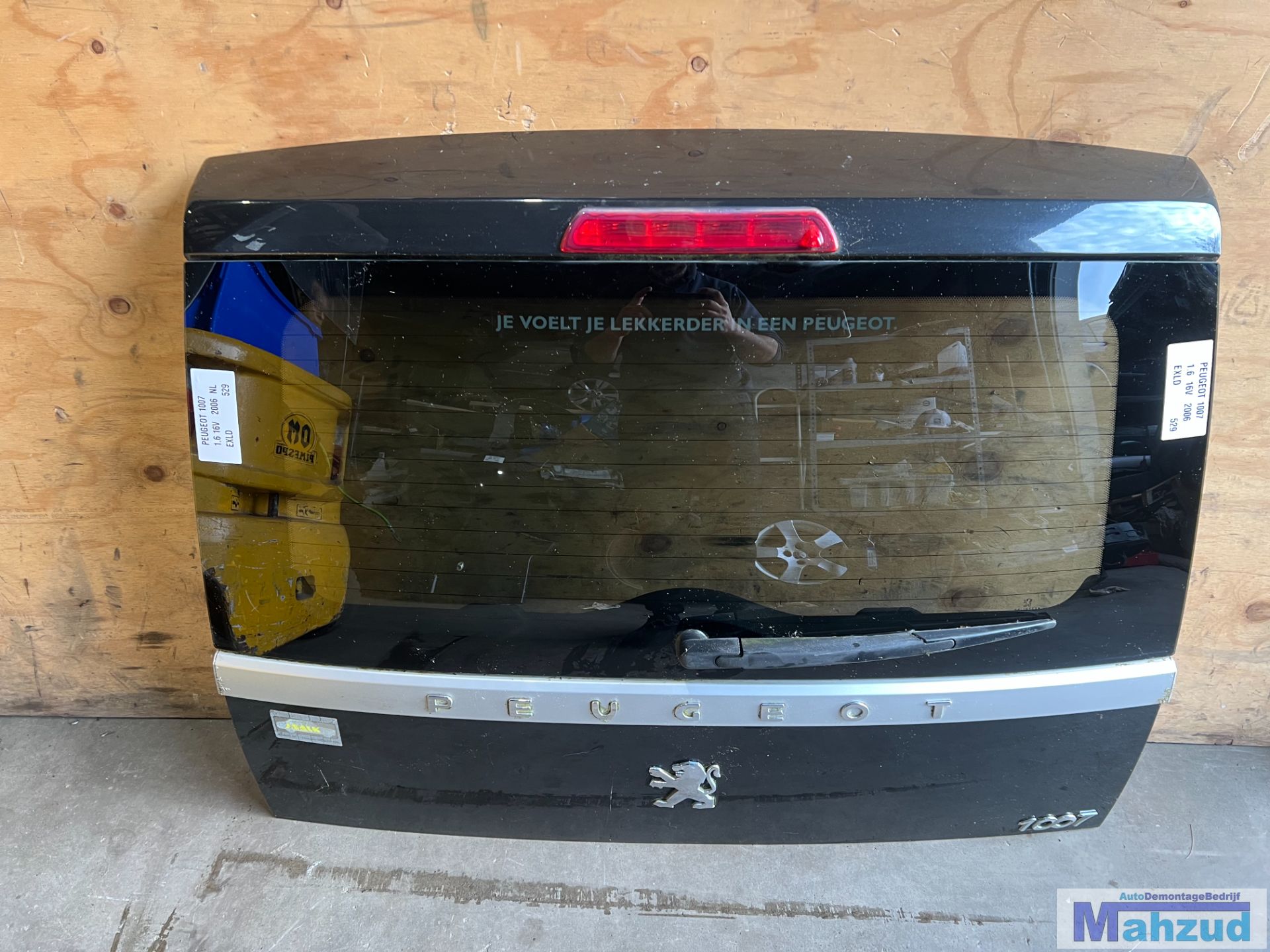 PEUGEOT 1007 Zwart EXLD achterklep 2005+