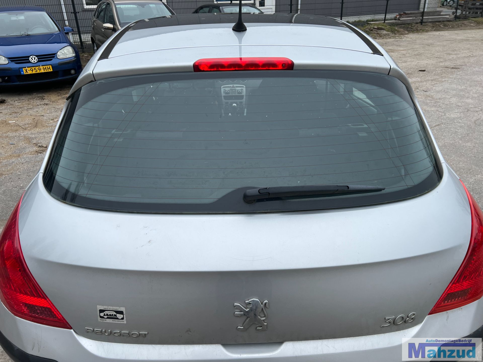 PEUGEOT 308 1 Zilver EZRC achterklep hatchback 2007-2014