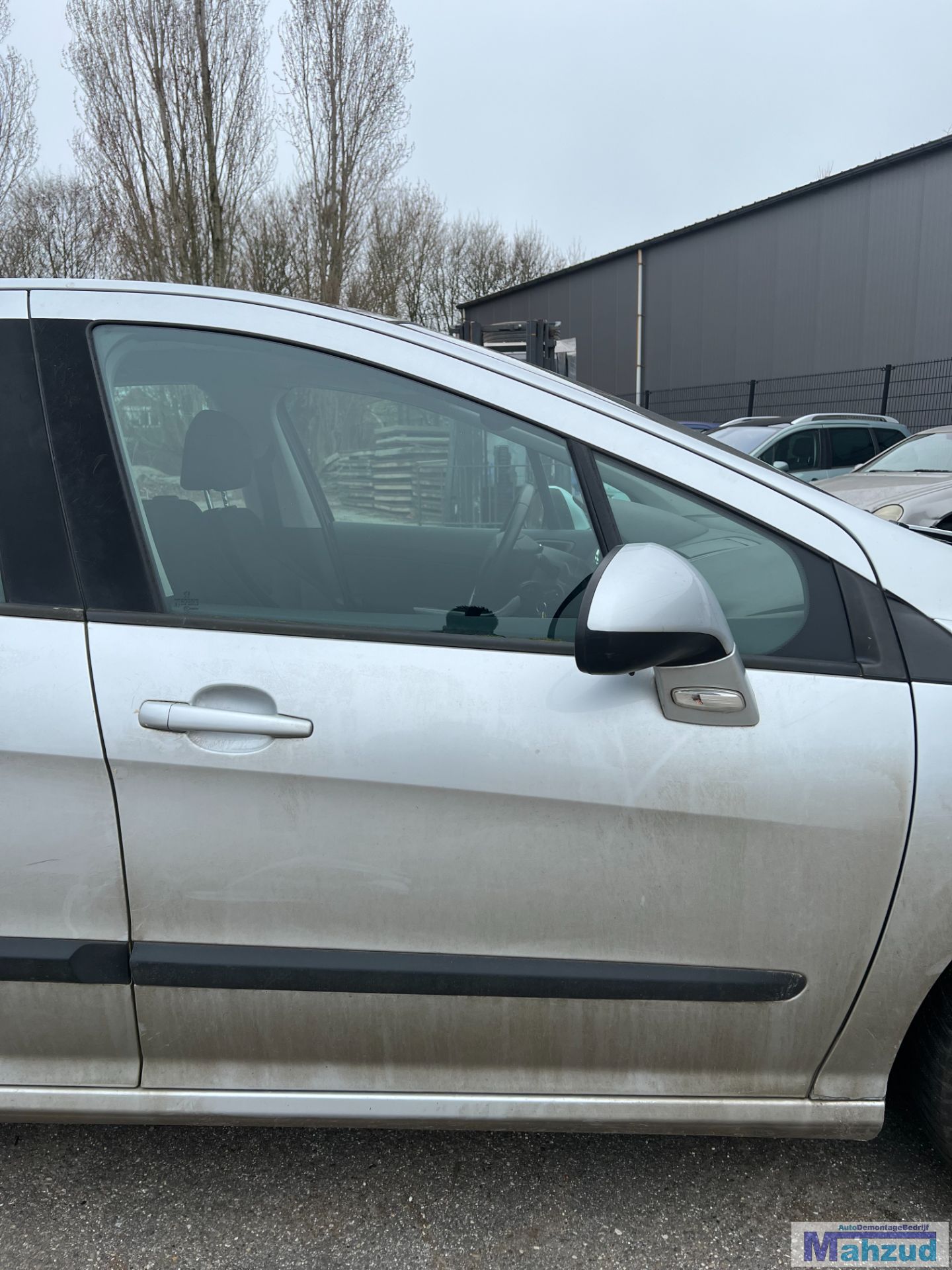 PEUGEOT 308 1 Zilver EZRC rechts voor deur 2007-2014