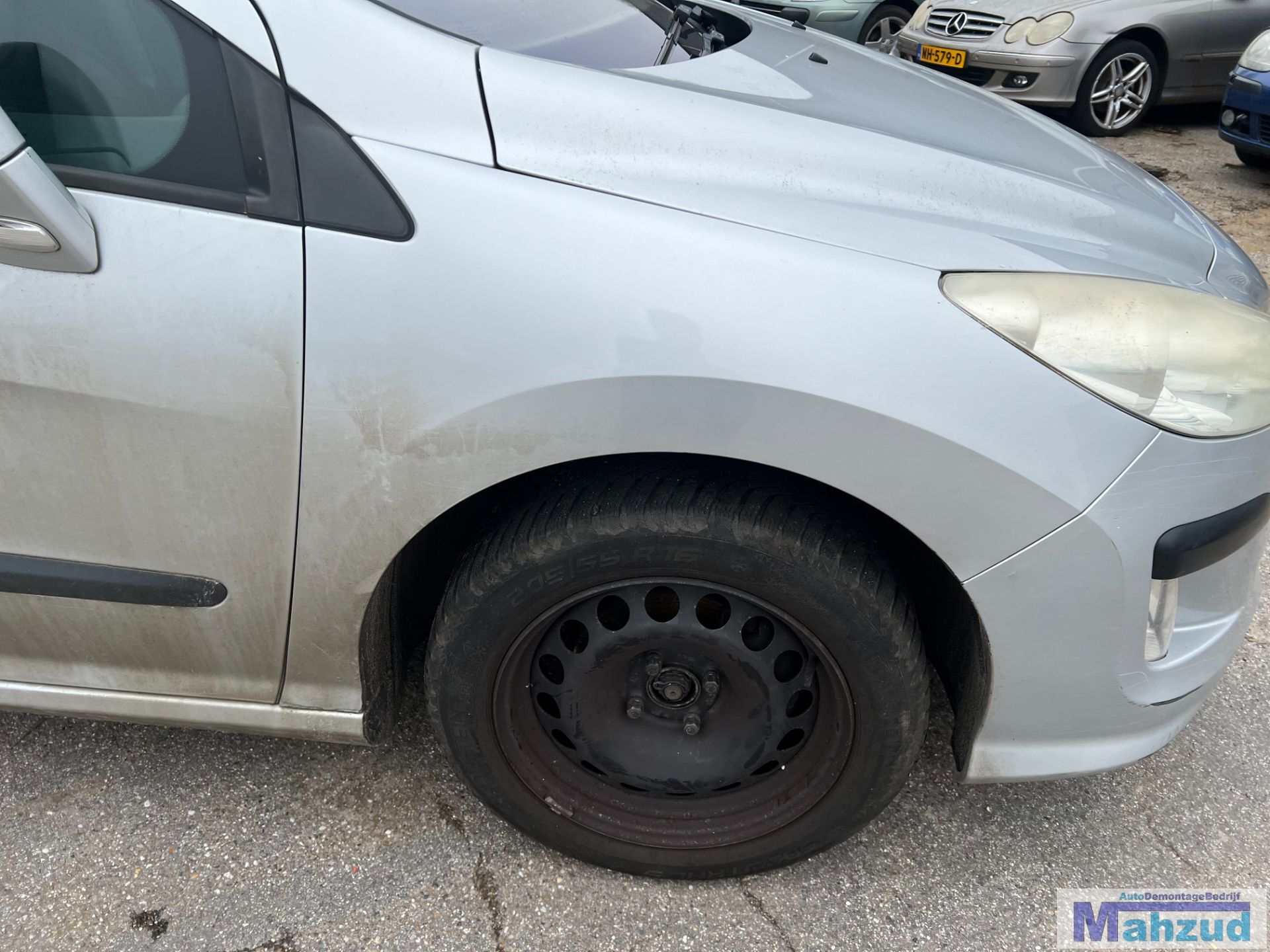 PEUGEOT 308 1 Zilver EZRC rechts voorscherm 2007-2014
