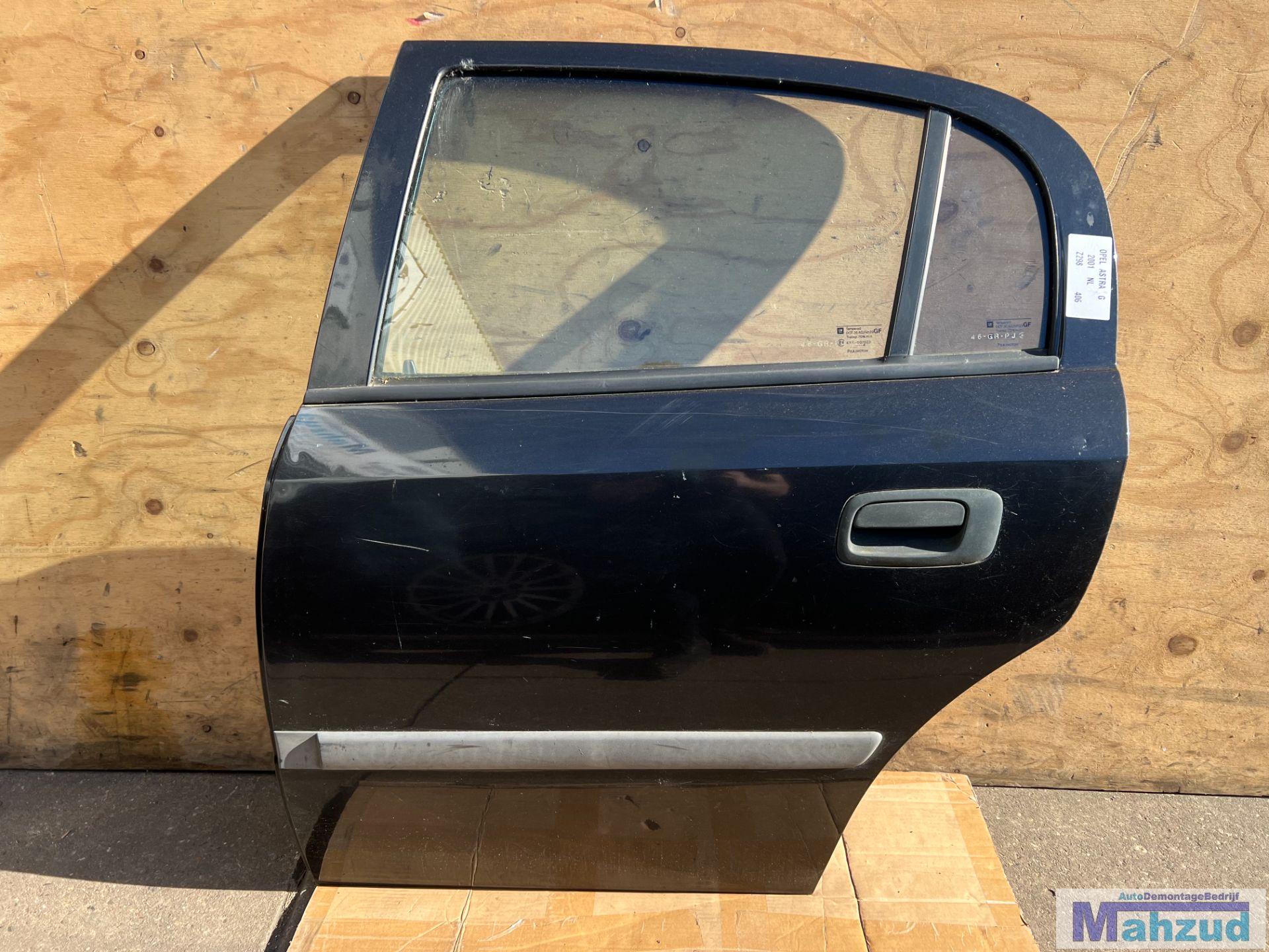 OPEL ASTRA G Zwart Z298 links achter deur 1998-2004