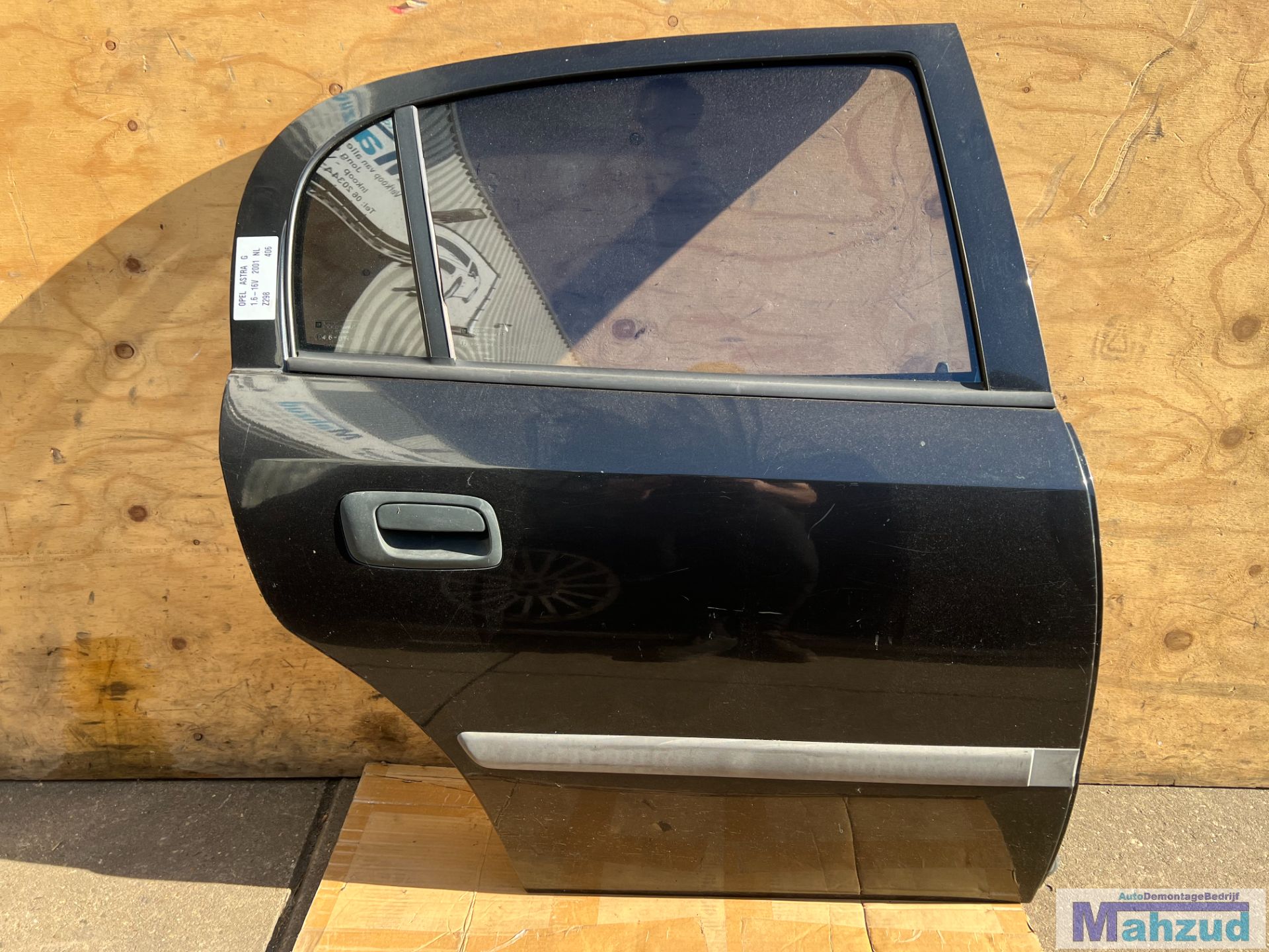 OPEL ASTRA G Zwart Z298 rechts achter deur 1998-2004