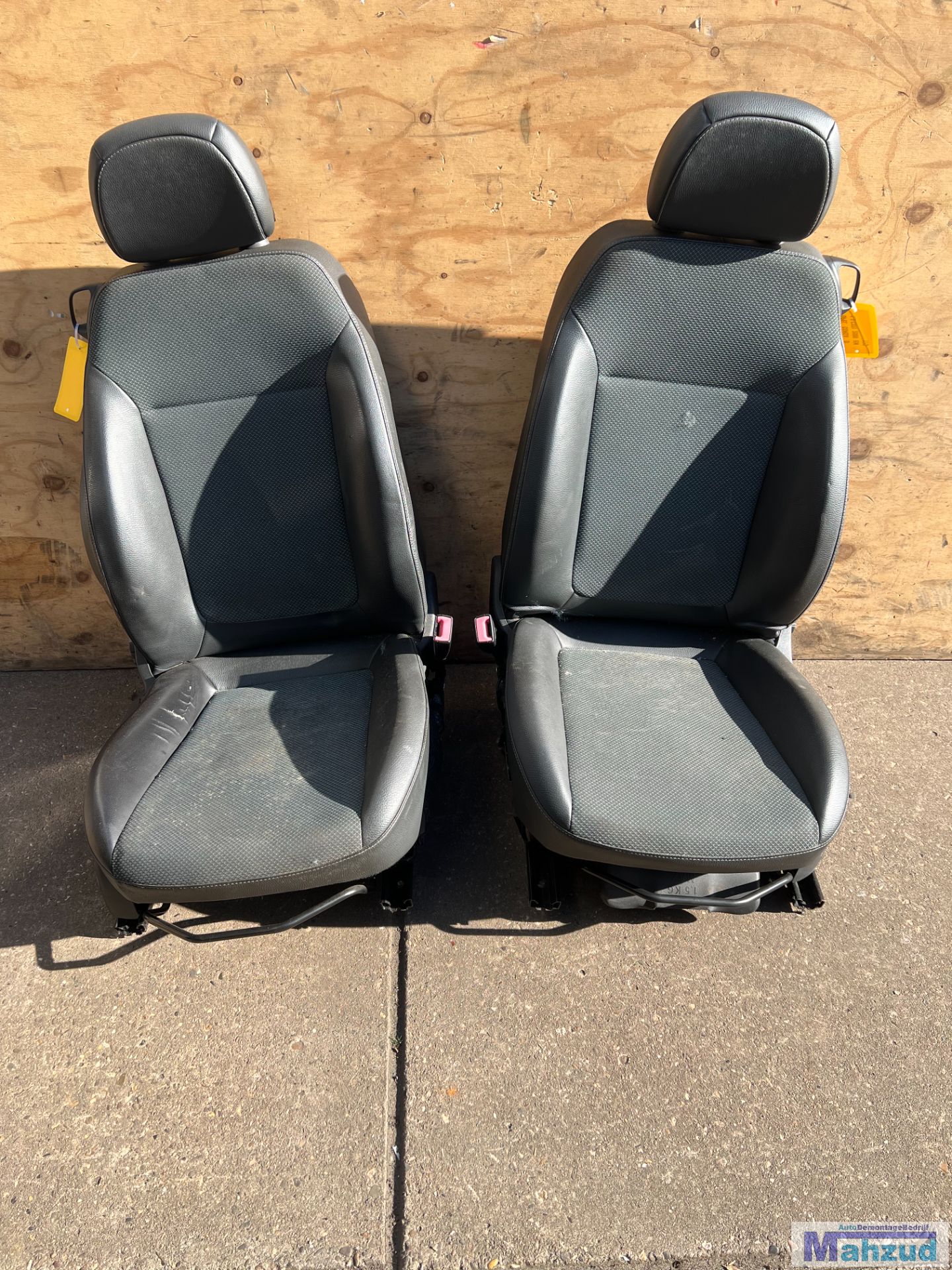 OPEL CORSA D Half leer interieur stoel bank 3deurs ENGELS