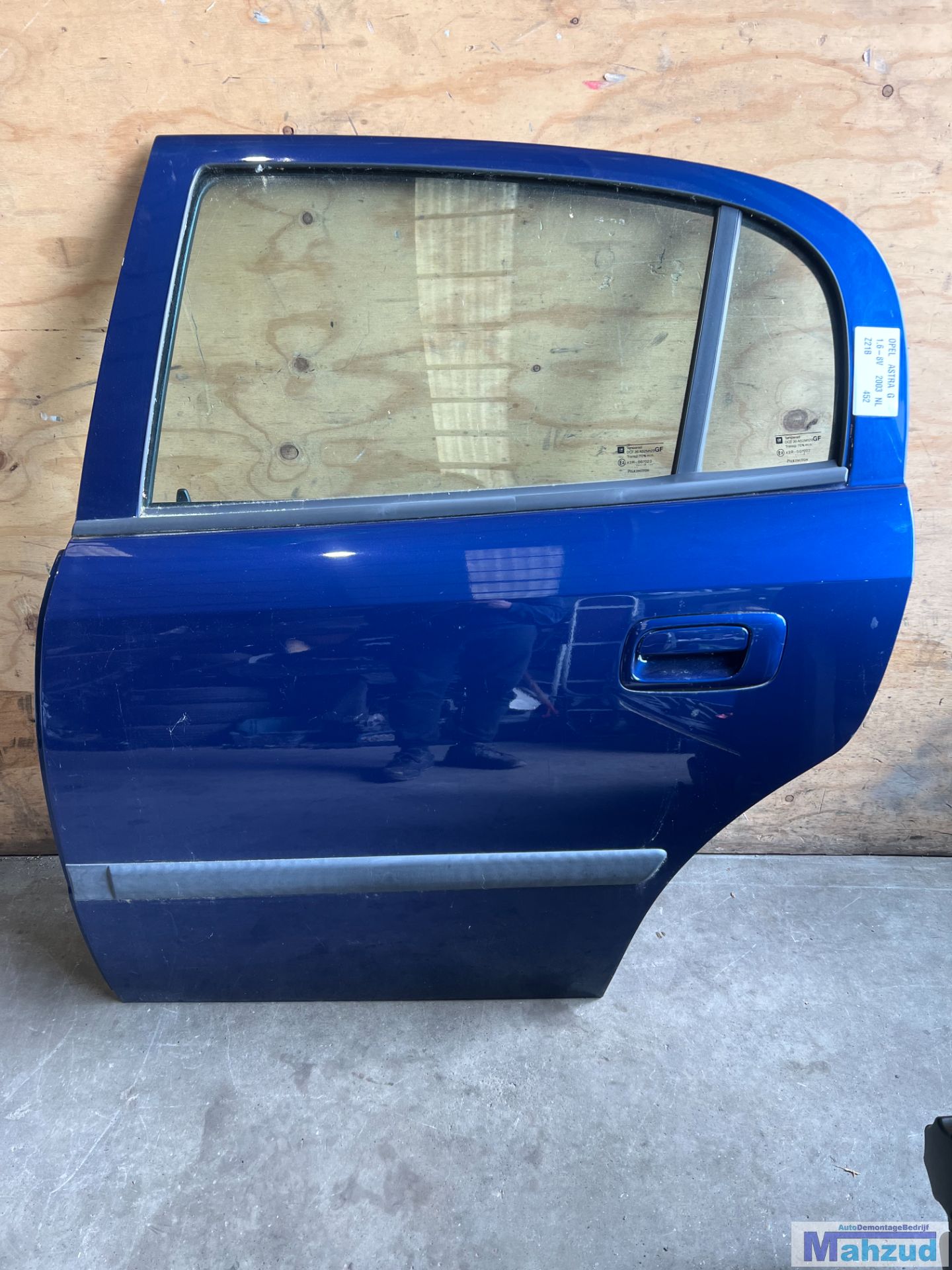 OPEL ASTRA G HATCHBACK blauw Z21B links achter deur 1998-2003