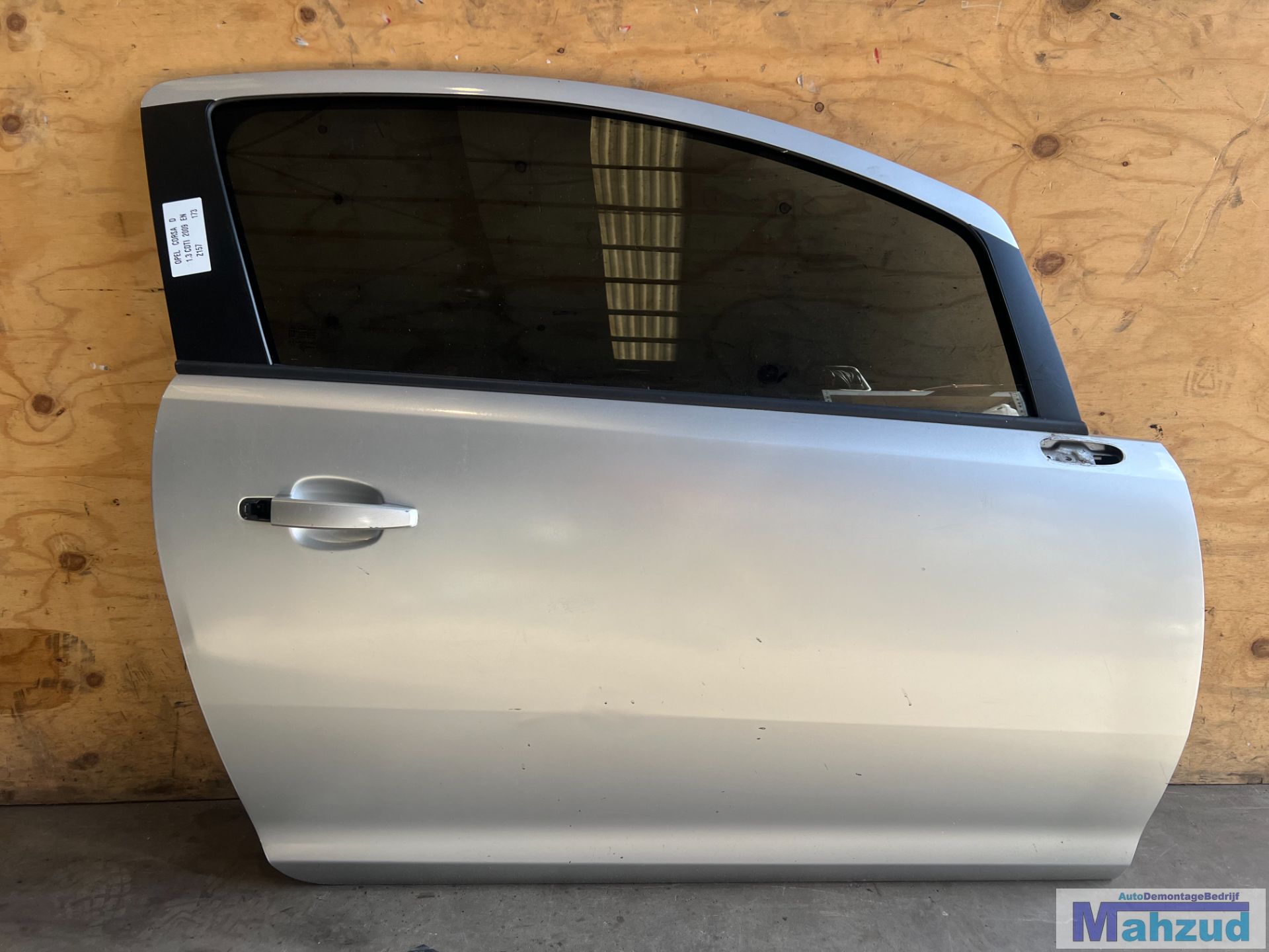 OPEL CORSA D Grijs zilver Z157 Rechter deur portier 3deurs