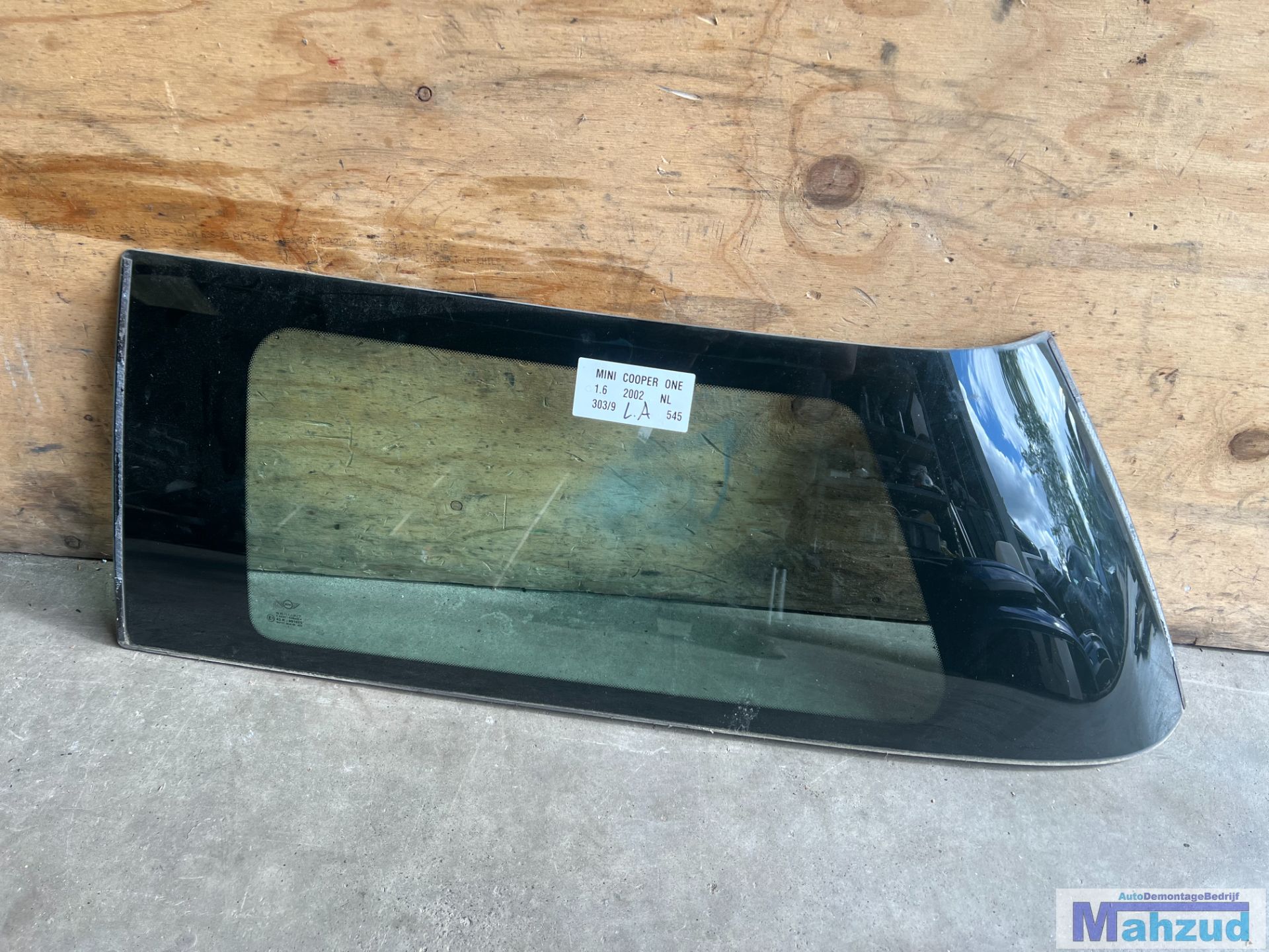MINI COOPER ONE R50 links achter zijruit zijraam 2001-2006