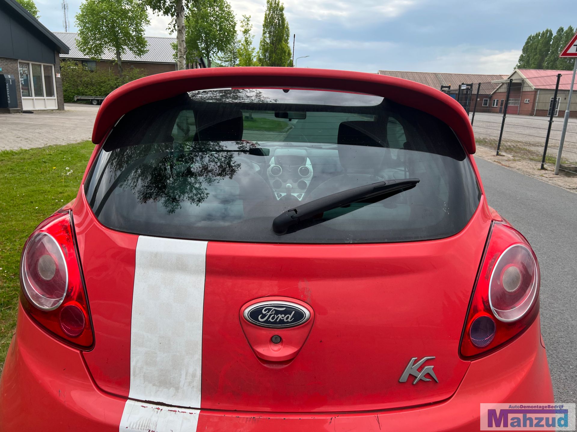 FORD KA 2 Rood 8P achterklep met spoiler 2008-2016