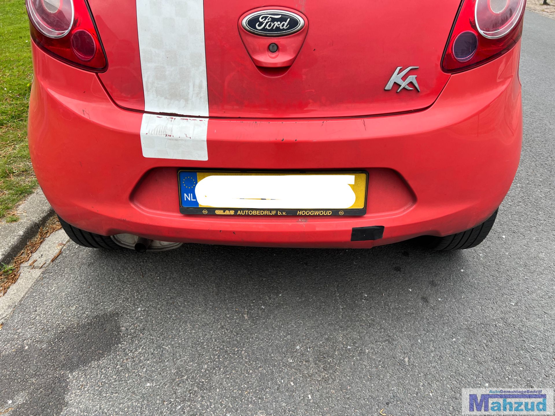 FORD KA 2 Rood 8P achterbumper 2008-2016