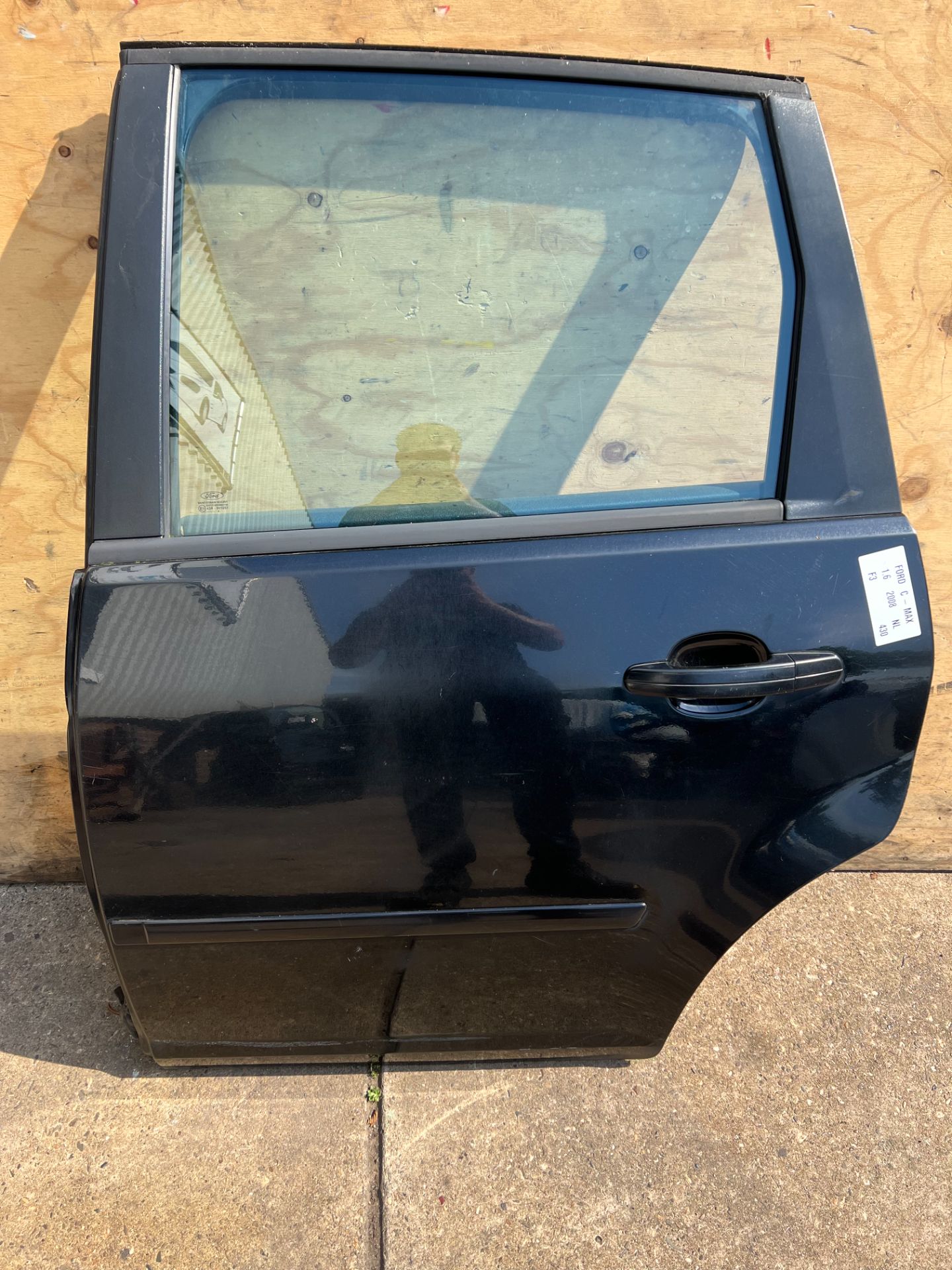 FORD C-MAX black F3 left rear door 2007-2010