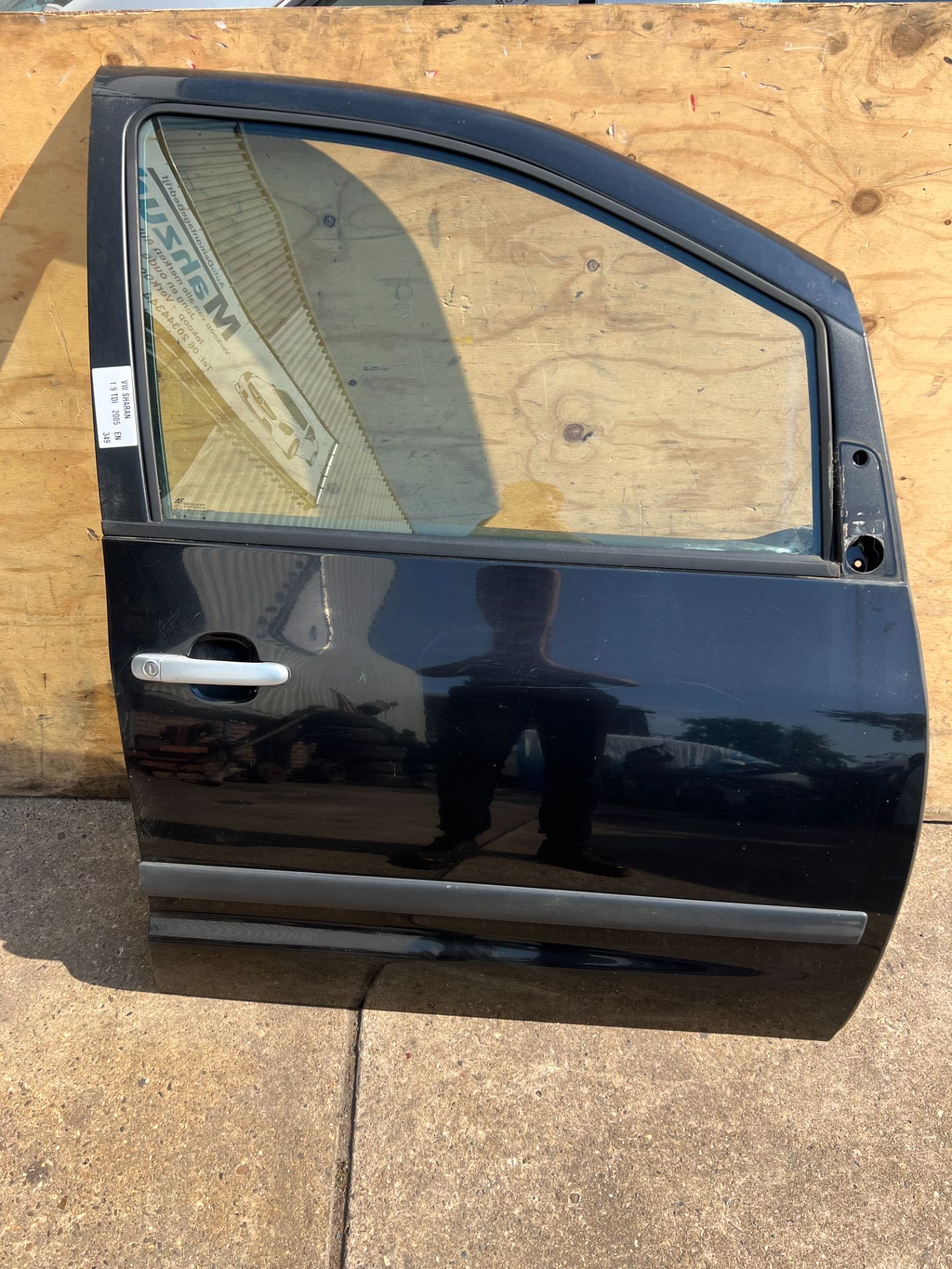 VW SHARAN zwart rechts voor deur 1995-2009