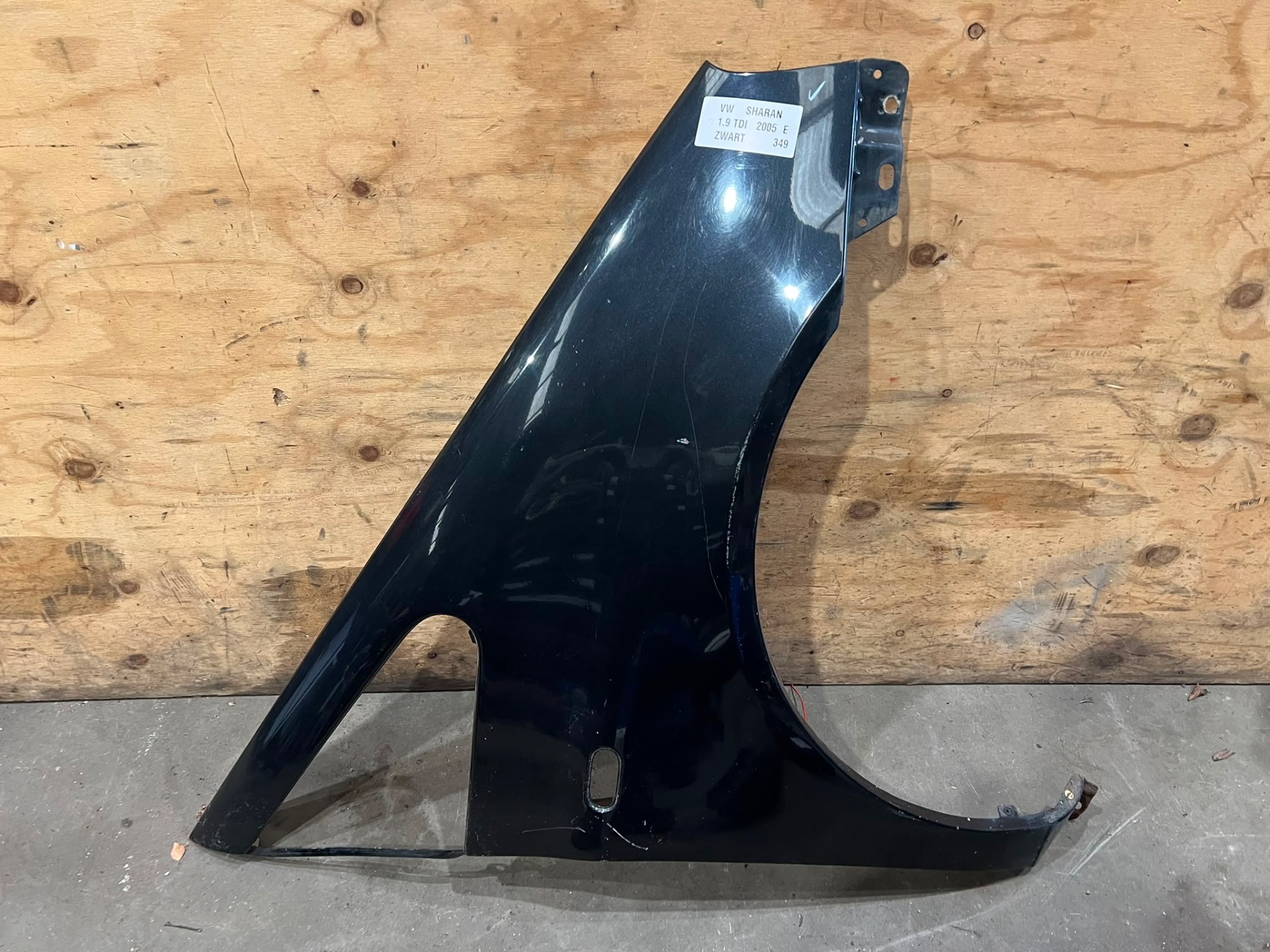 Aile avant droite noire pour Volkswagen Sharan 2000-2010