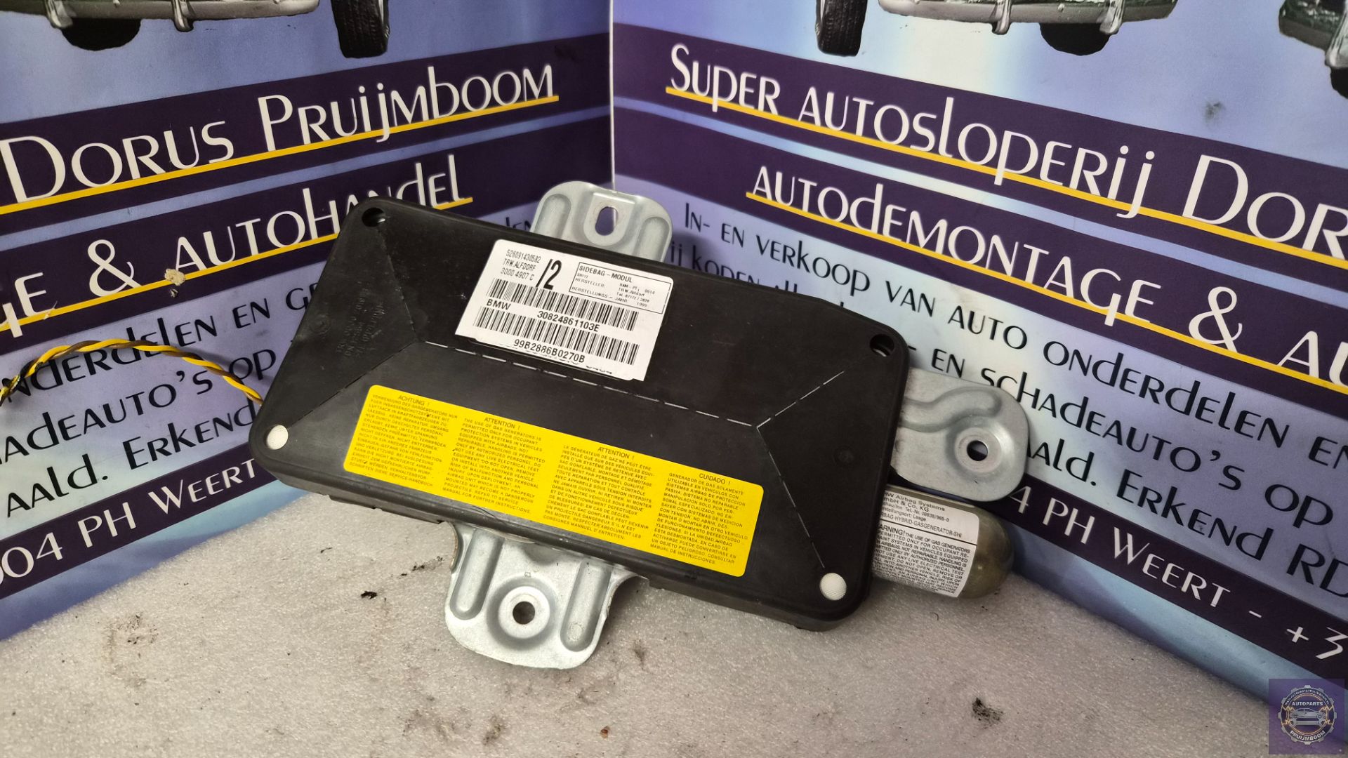 BMW 3 serie E46 coupe Airbag portier links 30824861103E