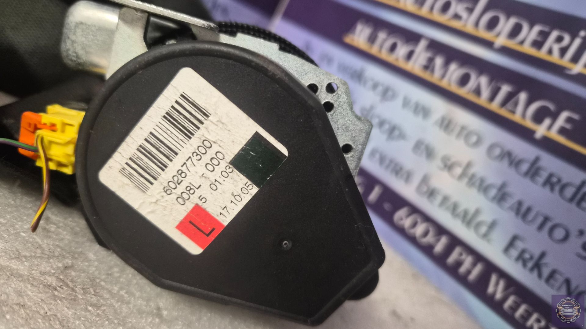 Mercedes-Benz B (W245) gordel links voor 602877300