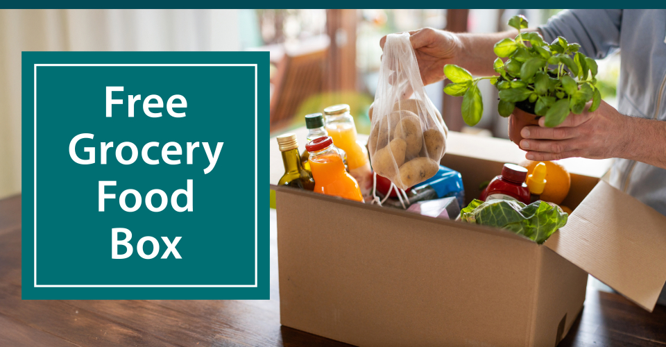 Poster for Free Grocery Food Box