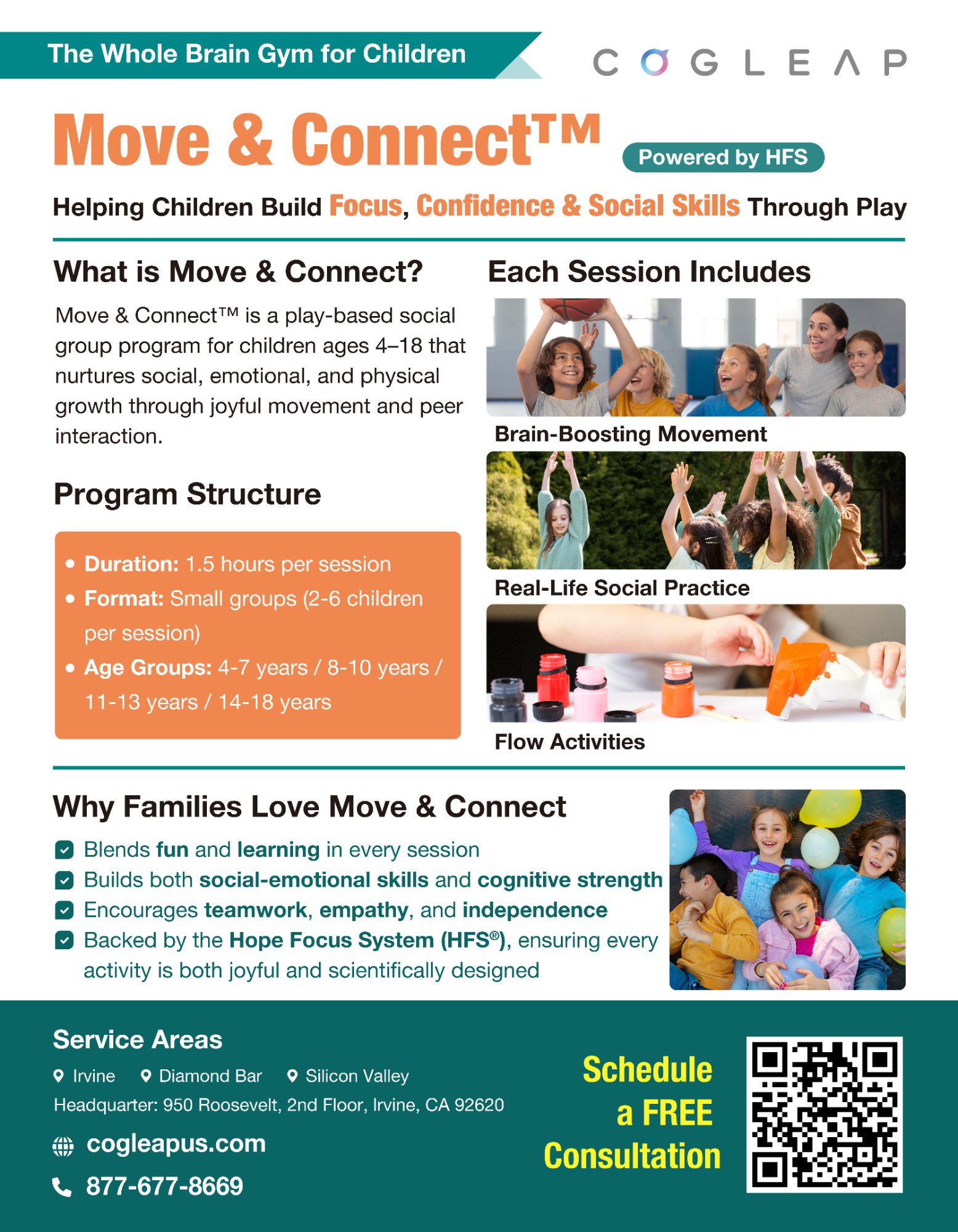 Poster for Move & Connect® Social Recreation Program