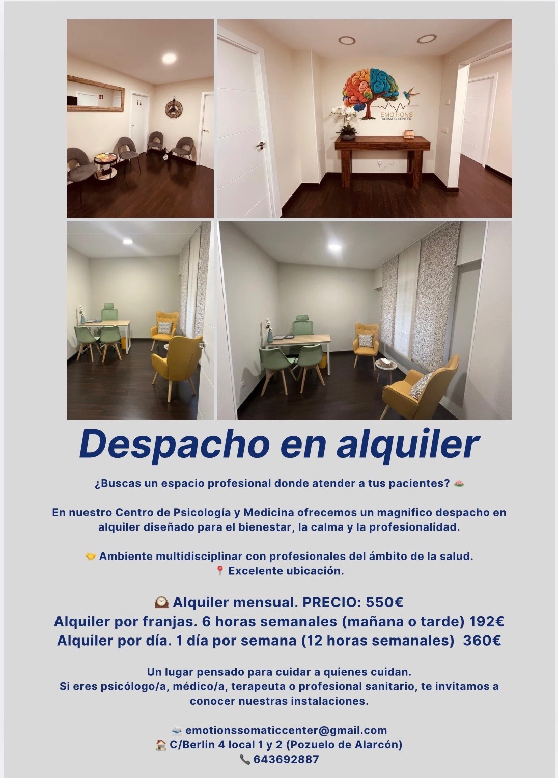 Magnífico Despacho en Alquiler | Alquiler | MeetMedix