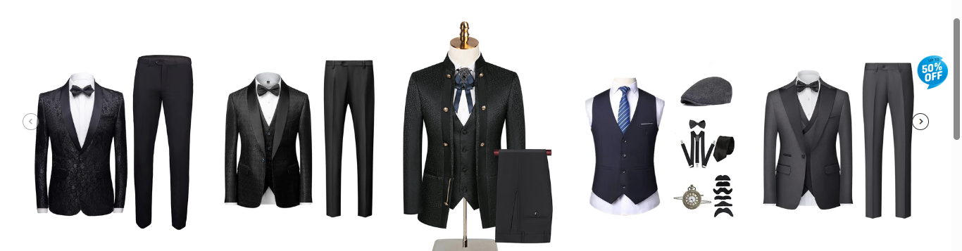 Women's Apparel, Men's Apparel, Shoes