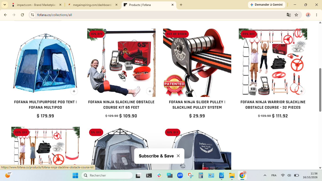 Buy Sport kit gear for kids & Tent on Garden