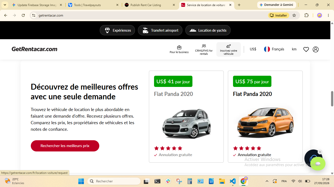 Rental car in europe, asia and Middle East