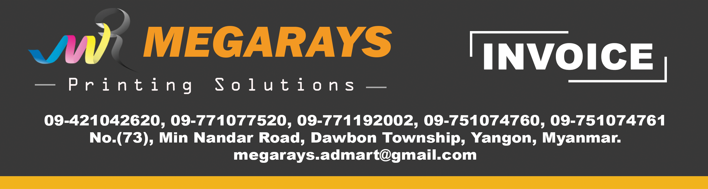 MEGARAYS Invoice Header