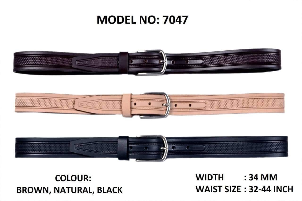 Embossed Leather Belt