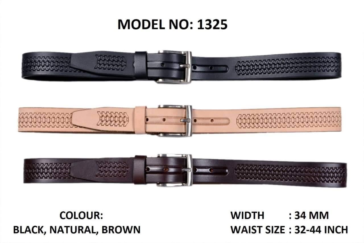 Embossed Leather Belt