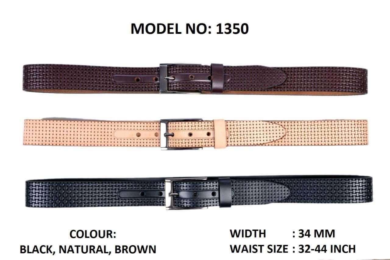 Embossed Leather Belt