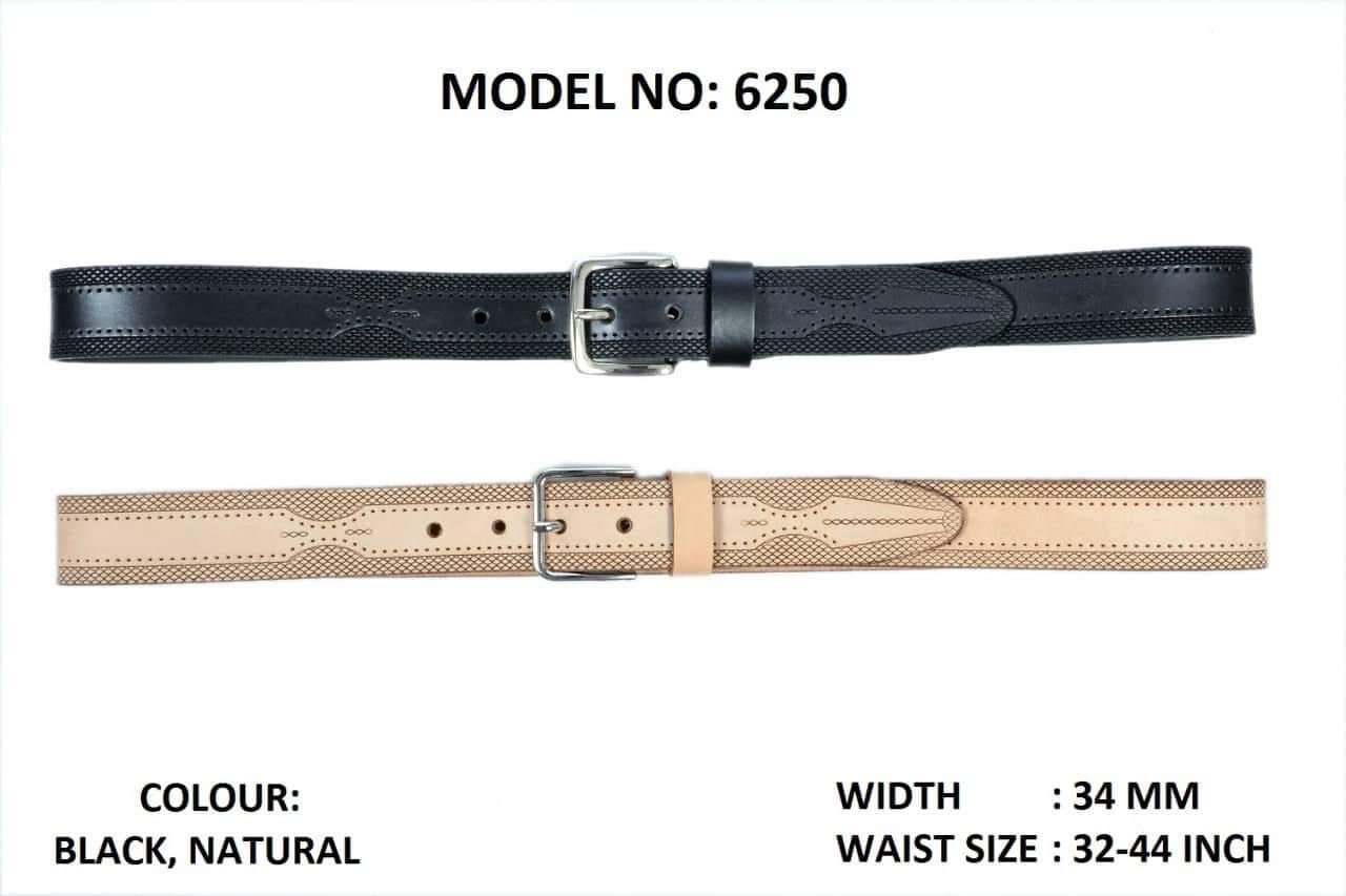 Embossed Leather Belt
