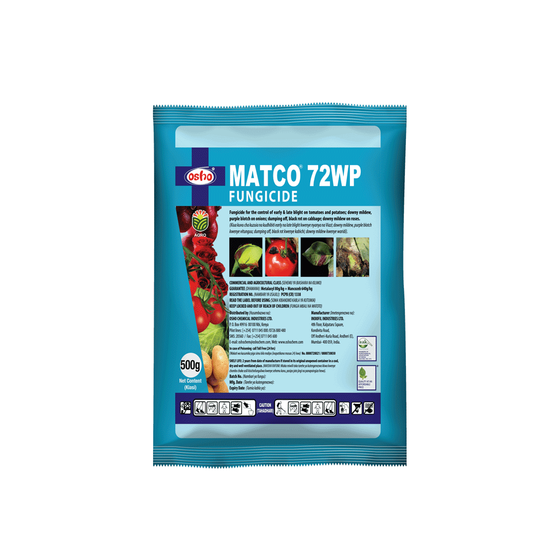 MATCO® 72 WP Fungicide - Osho Chemical Industries Limited Crop Protection Products in Kenya | Mel-Agri