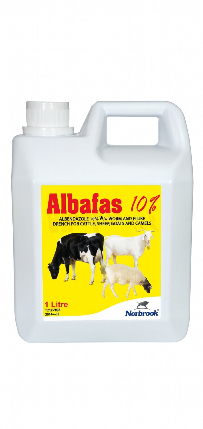 Buy ALBAFAS 10% 1LTR online at Mel-Agri Animal Health