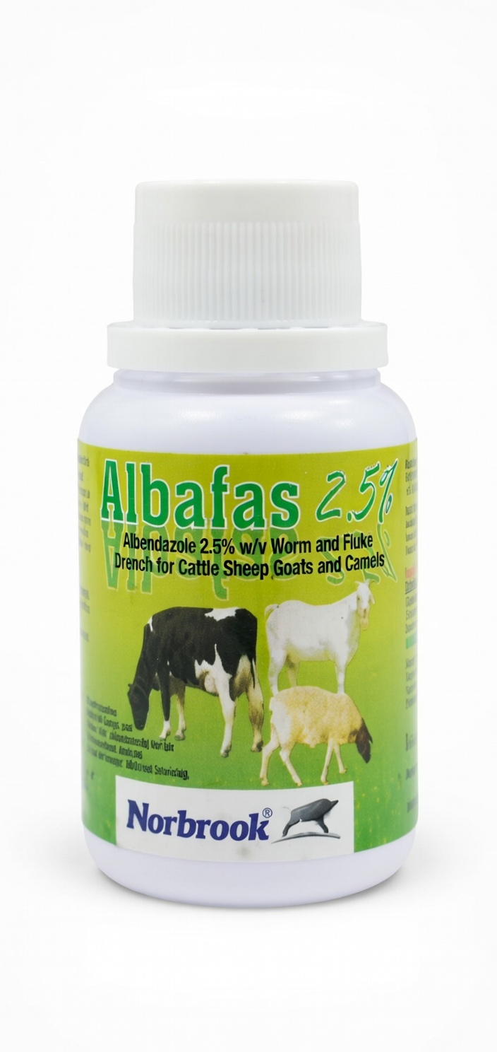 Buy ALBAFAS 2.5% 40ML. online at Mel-Agri Animal Health