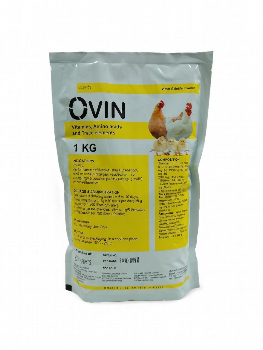 OVIN -Vitamins, Amino Acids & Trace Elements - Ultravetis East Africa Limited Veterinary Products in Kenya | Mel-Agri